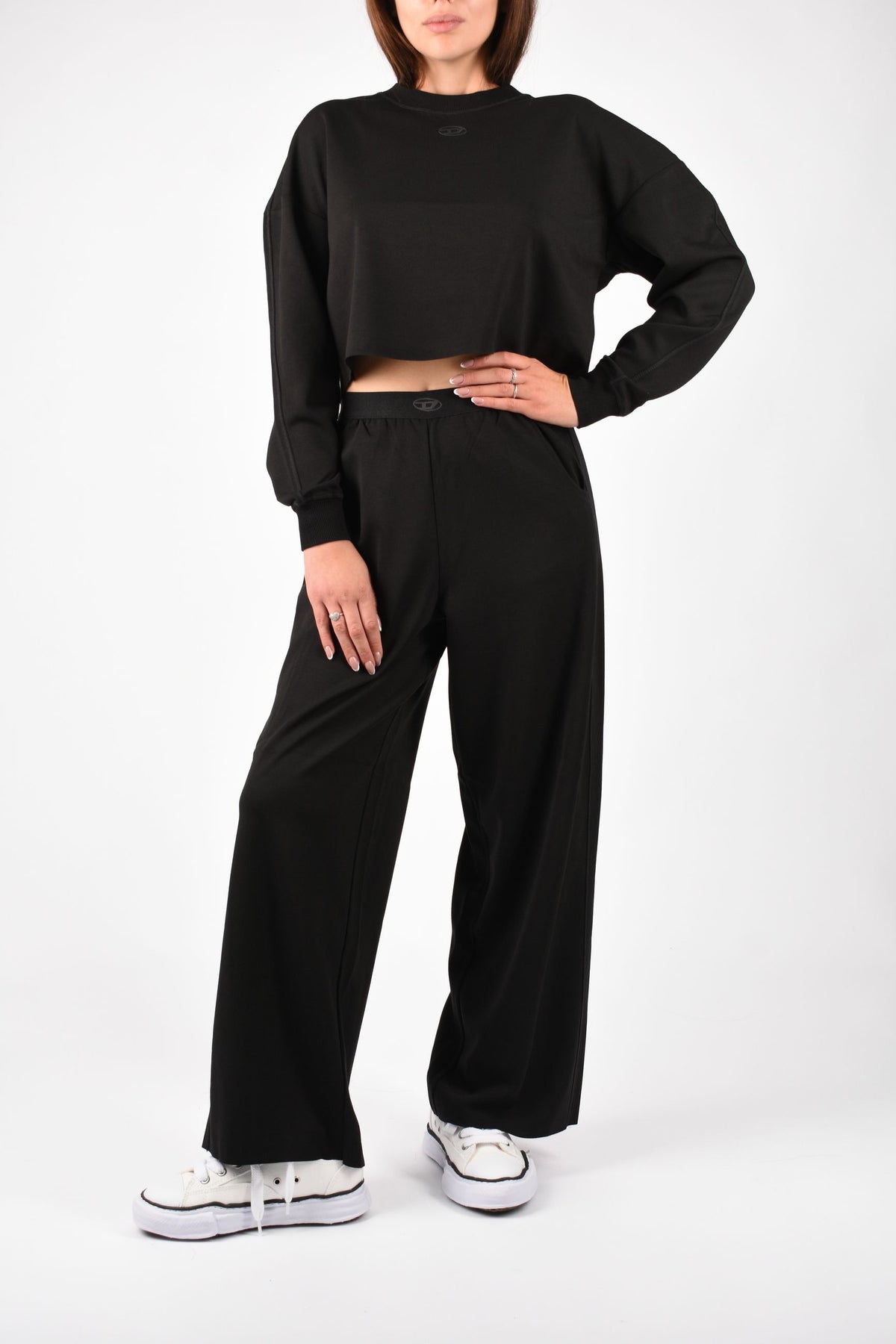 Felpa crop in scuba leggero stretch BLAKE UTLT A223070TJBU