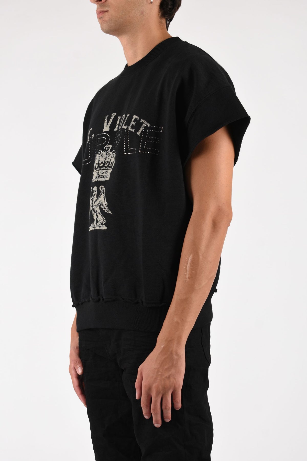 T-shirt smanicata St. Violet Crystals Muscle Tee