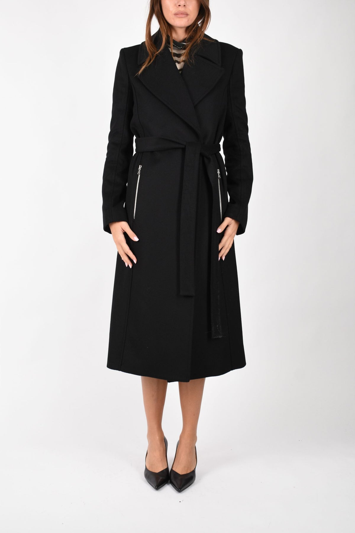 Cappotto con cintura 2O0225A171