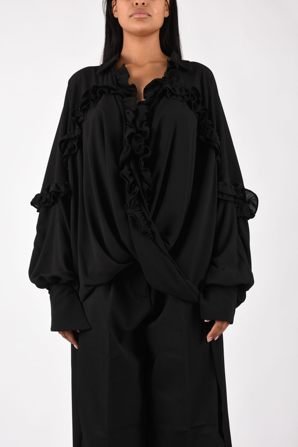 camicia in chiffon AMW26205