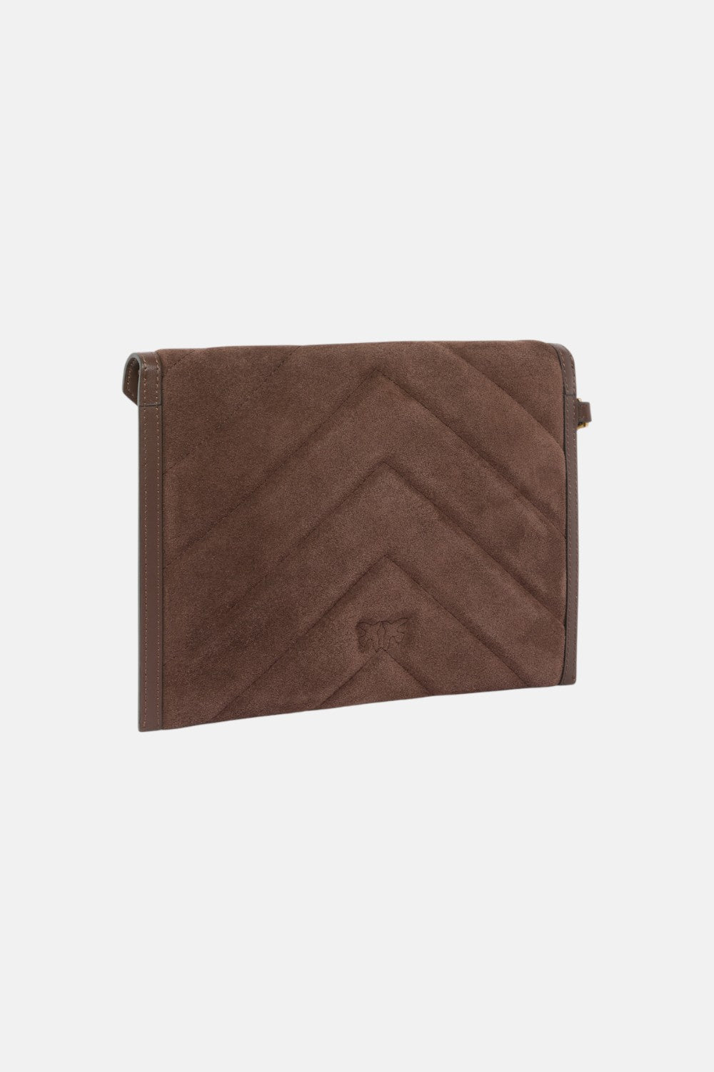 pochette flat purse handle suede