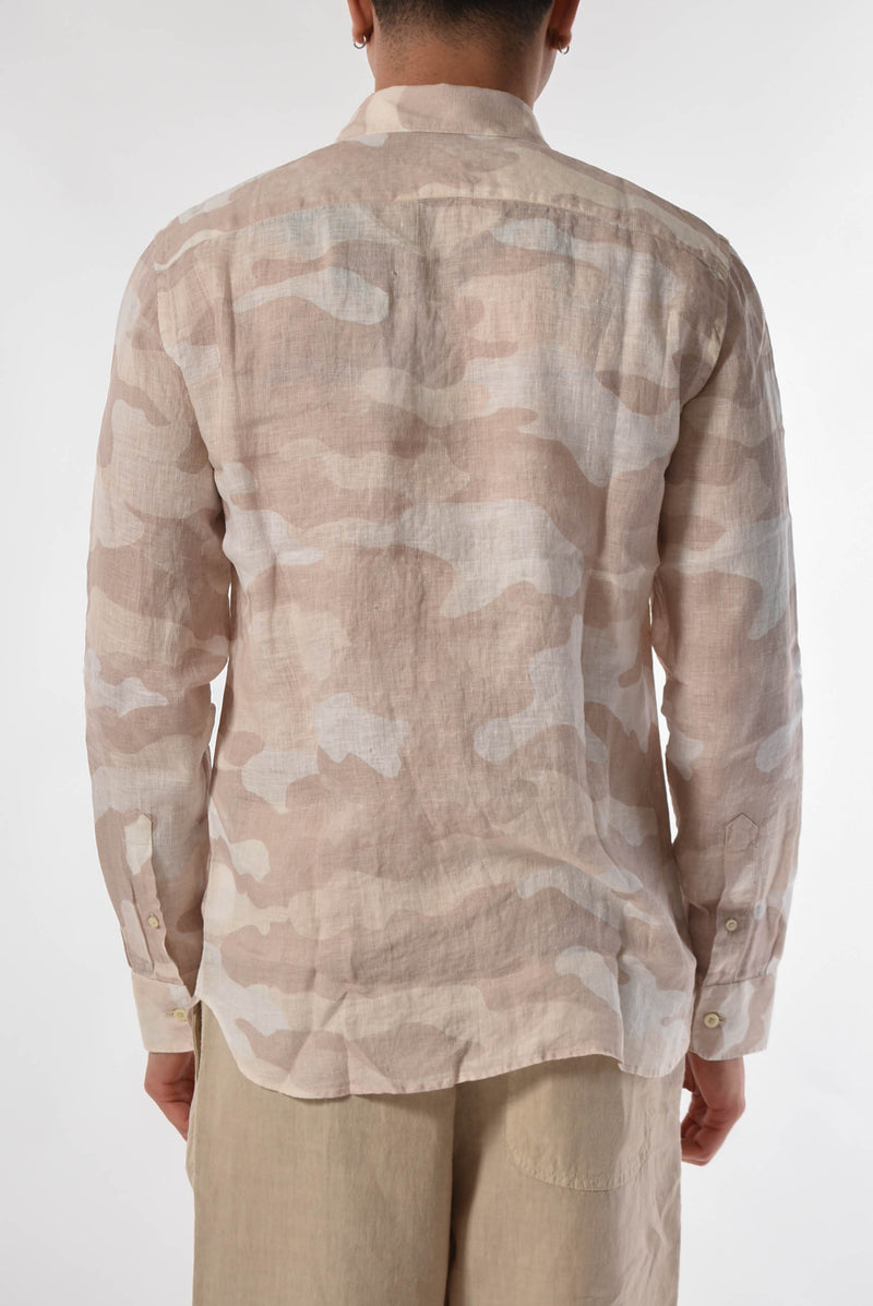 120% LINO Camicia stampa camouflage