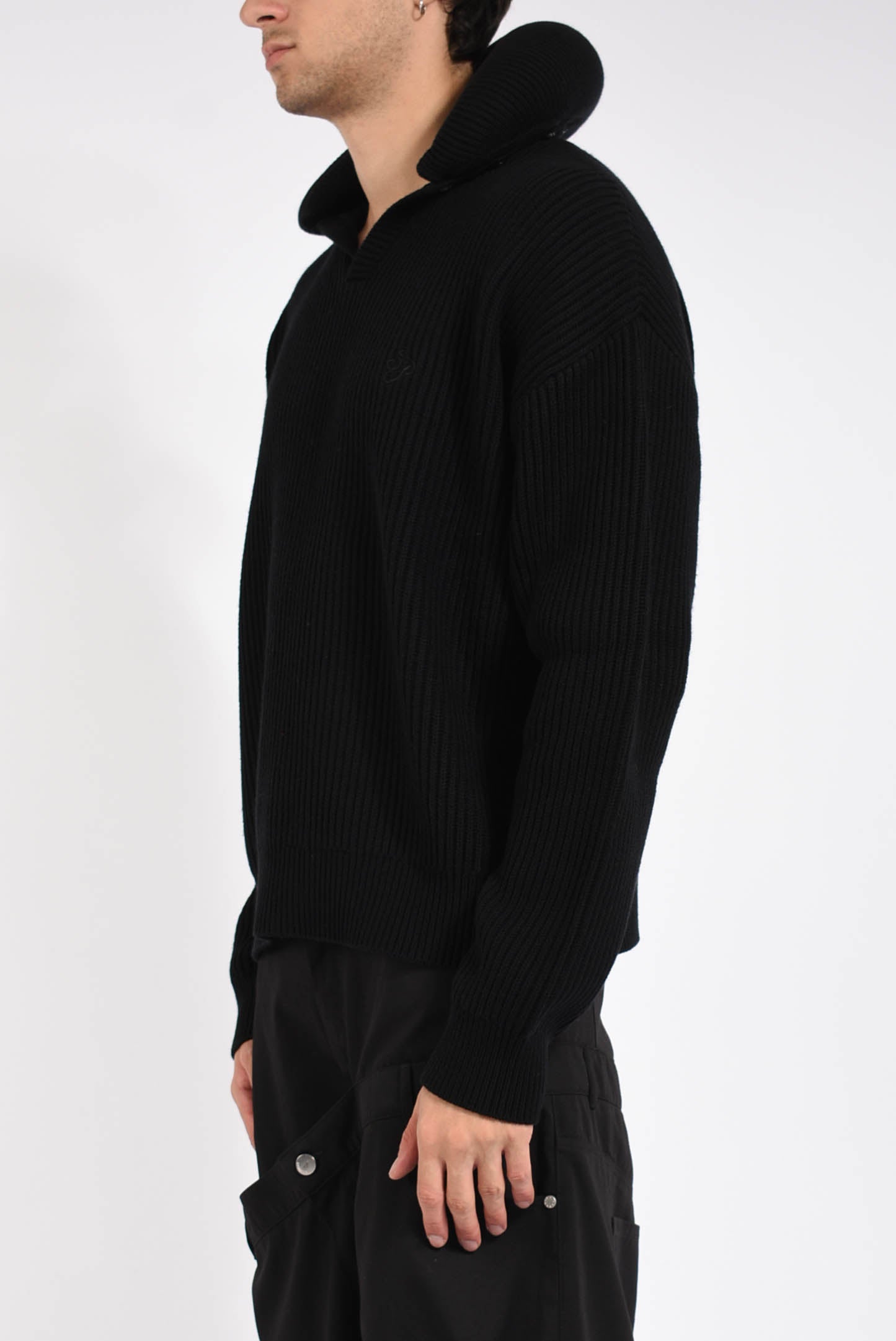 Maglia in lana a coste