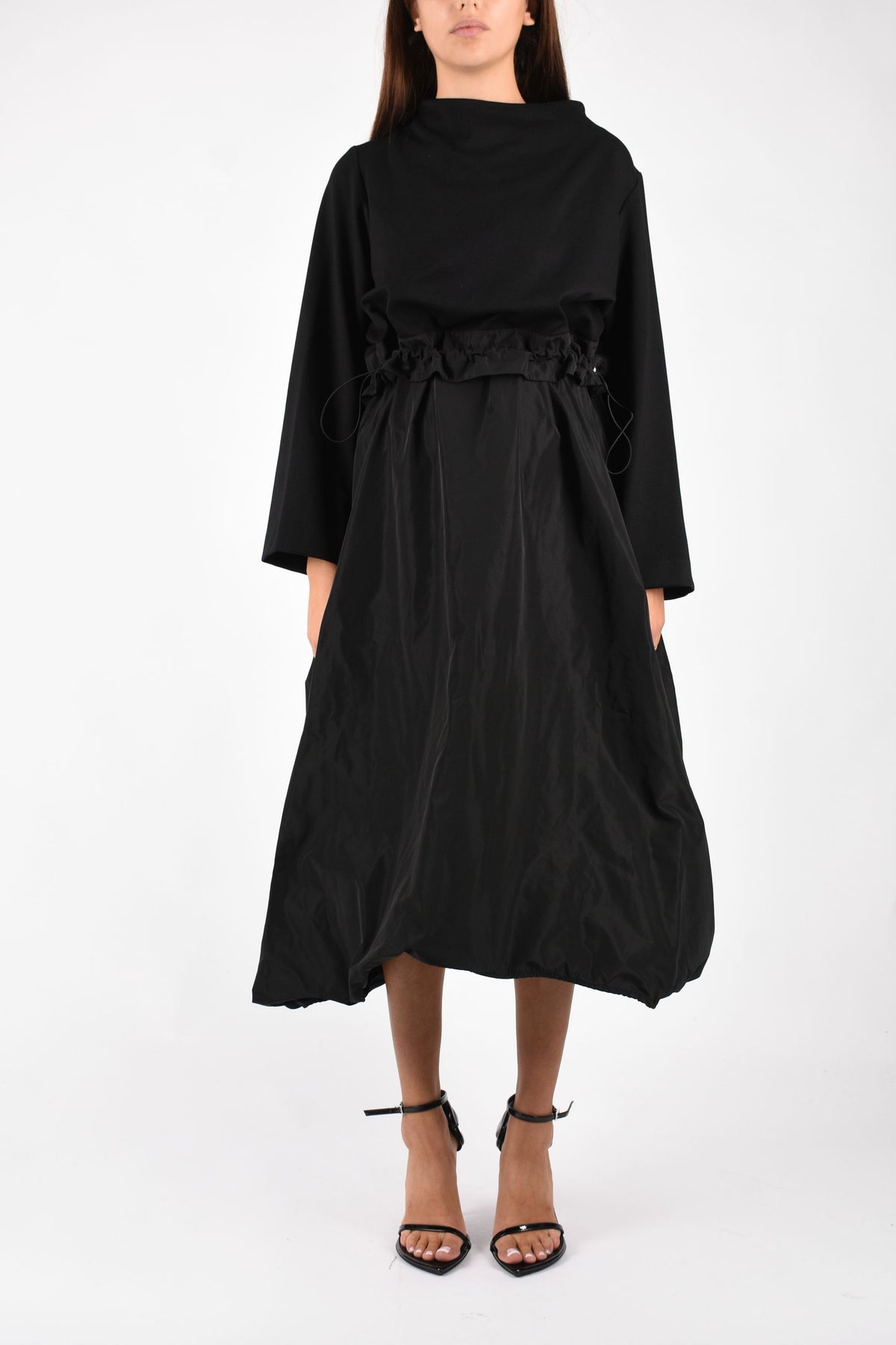 ABITO LUNGO IN TAFFETA M6FB06