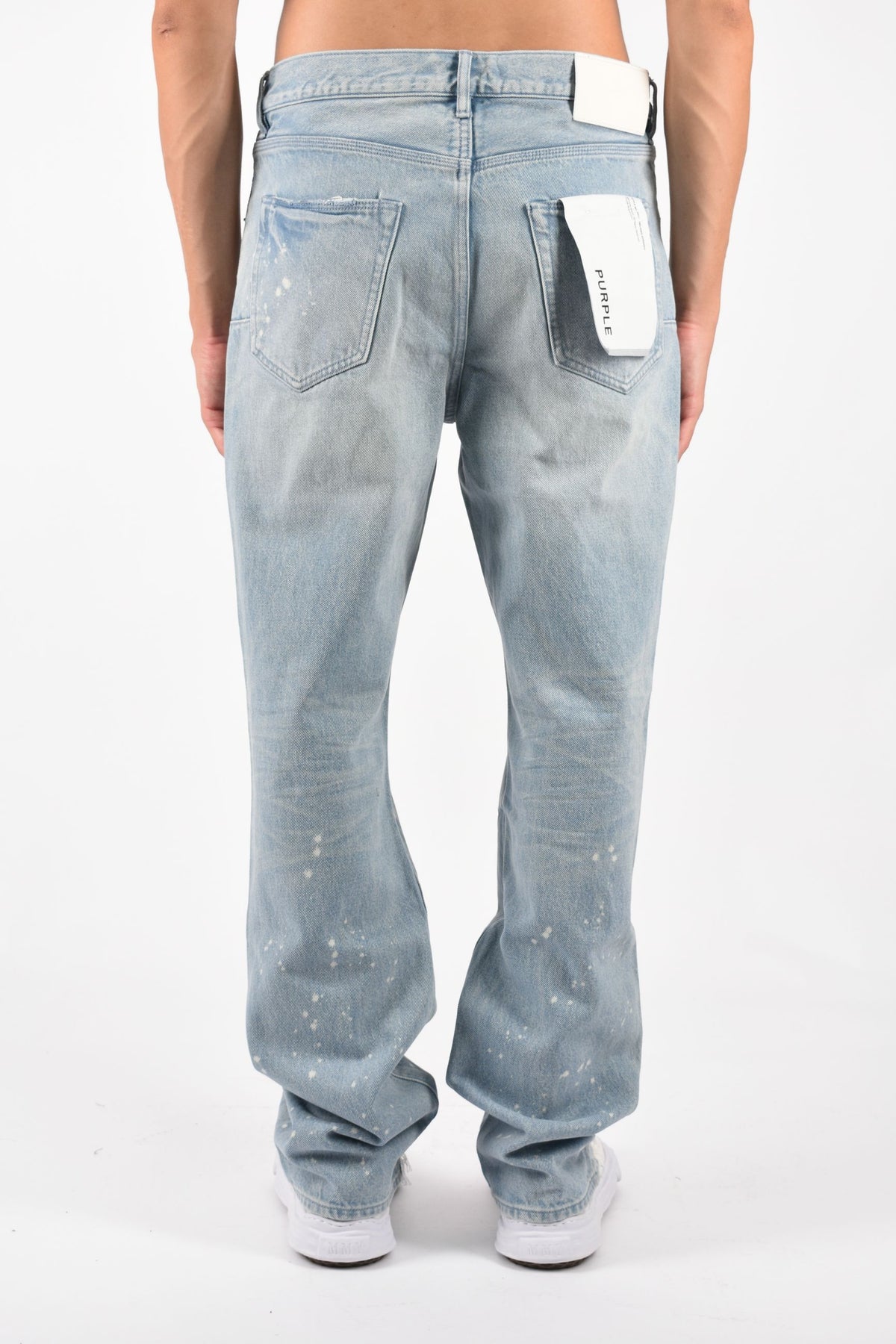 Jeans Straight Leg Bleach Splatters