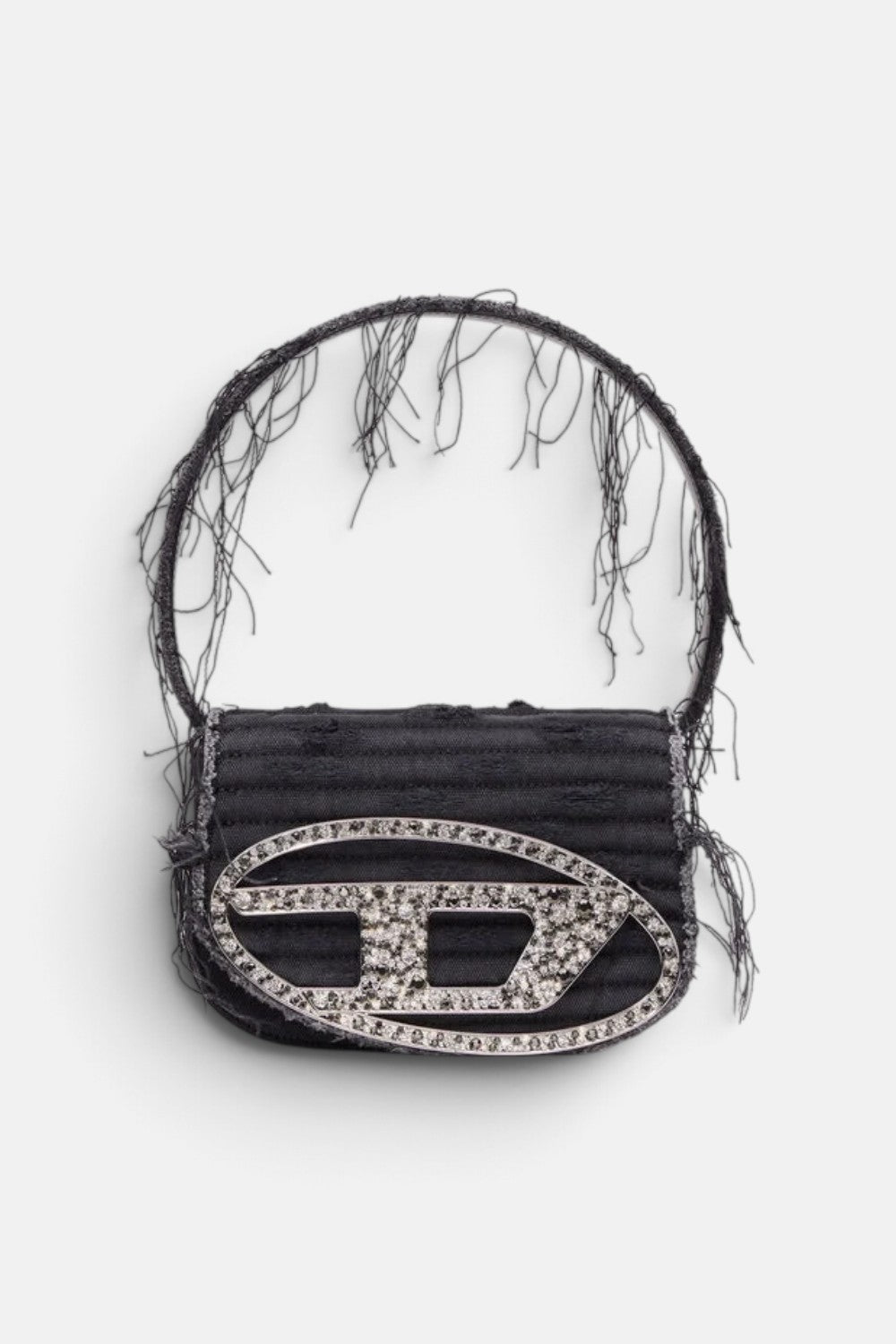 borsa a spalla in tela e pelle 1DR X08396P6319