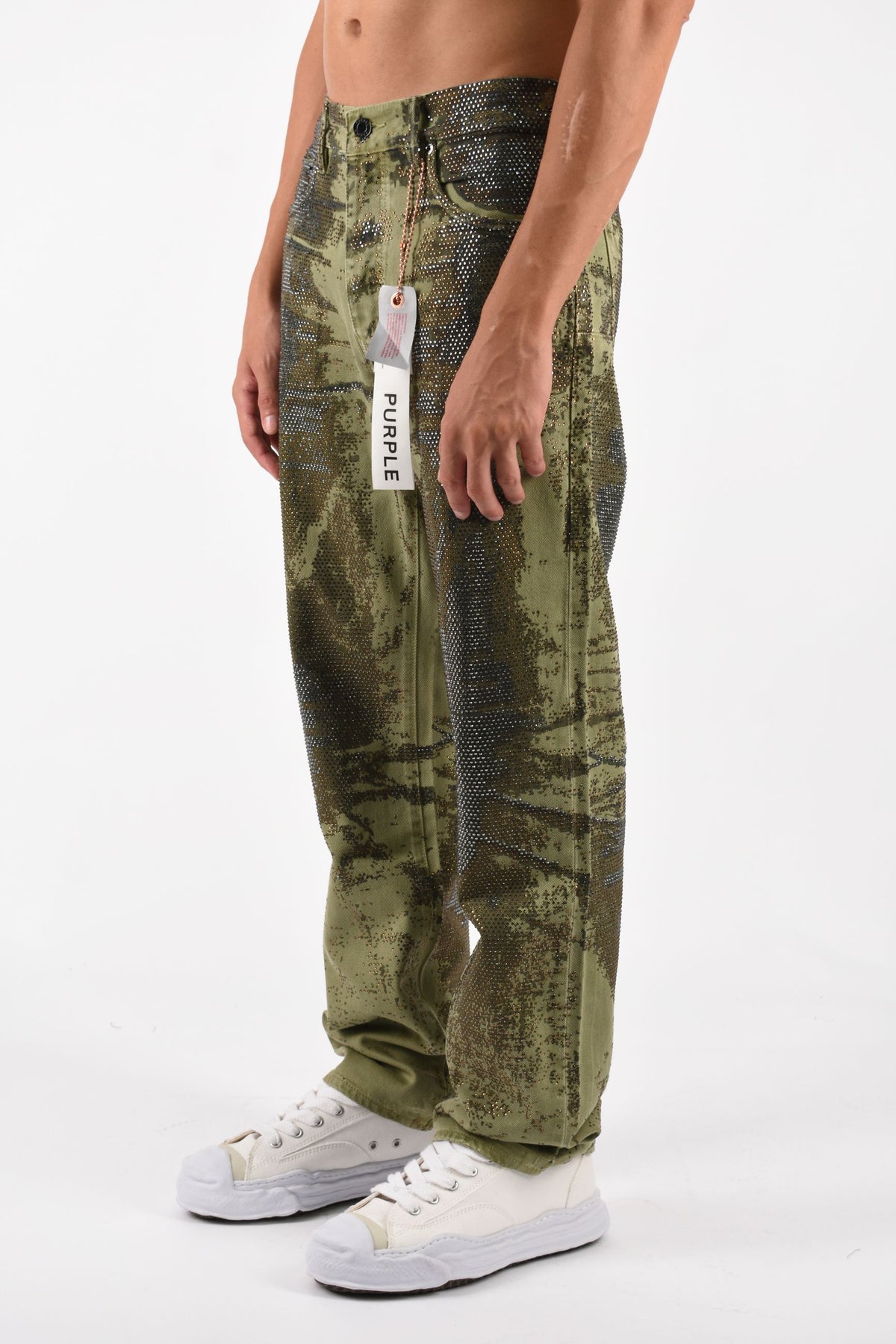 Jeans straight Trompe L'oeil