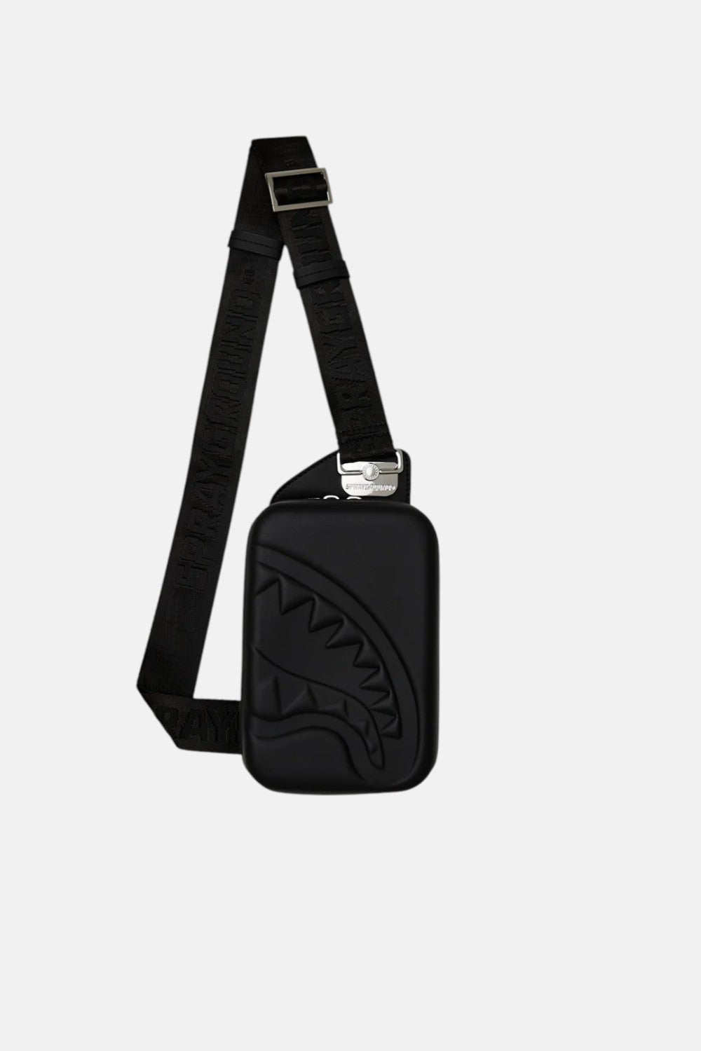 borsa a tracolla printed zipper hard shell