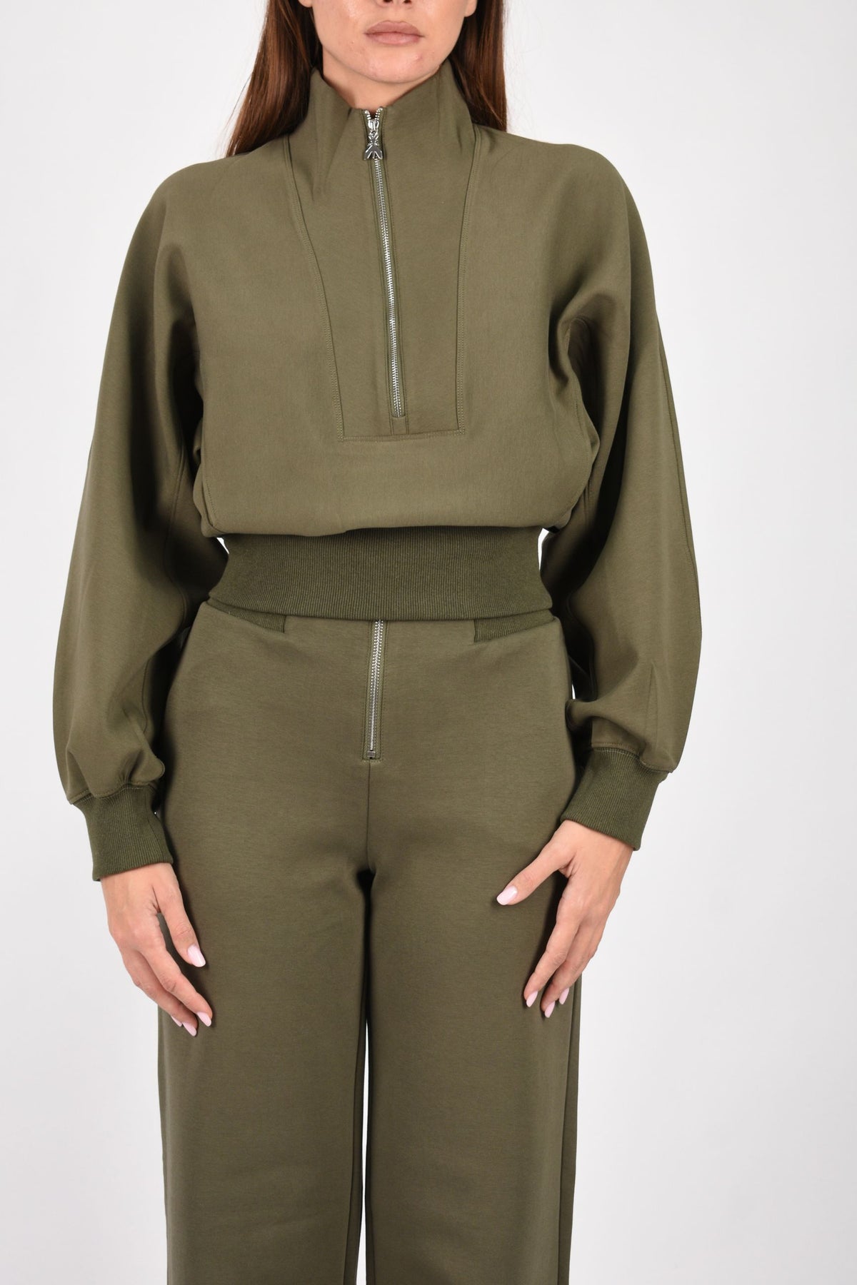 Felpa in scuba con zip 8M0120J0044
