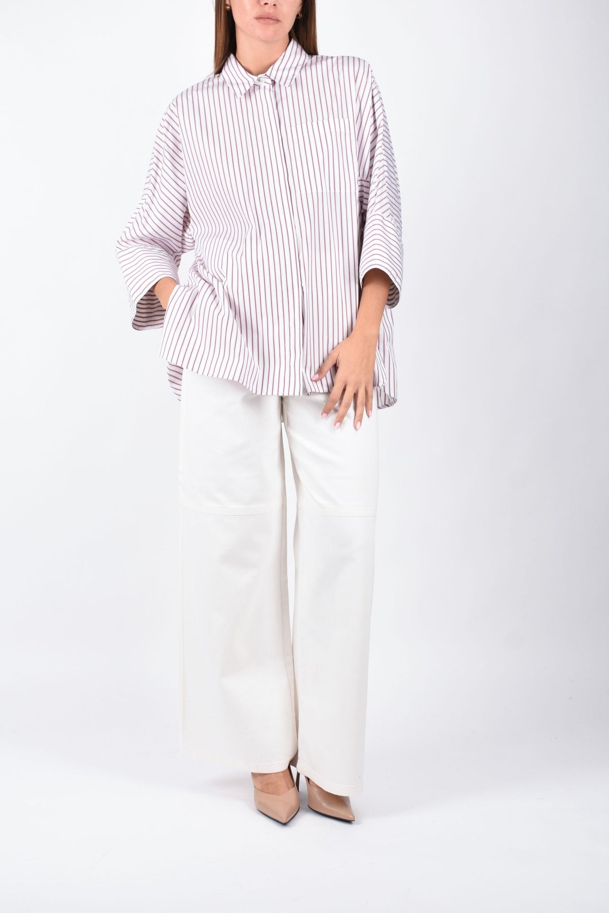 Camicia in cotone a righe SMMAVENUE 2629196021600