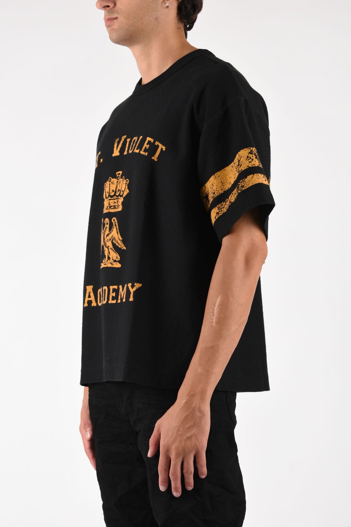 T-shirt in cotone St. Violet Stripes