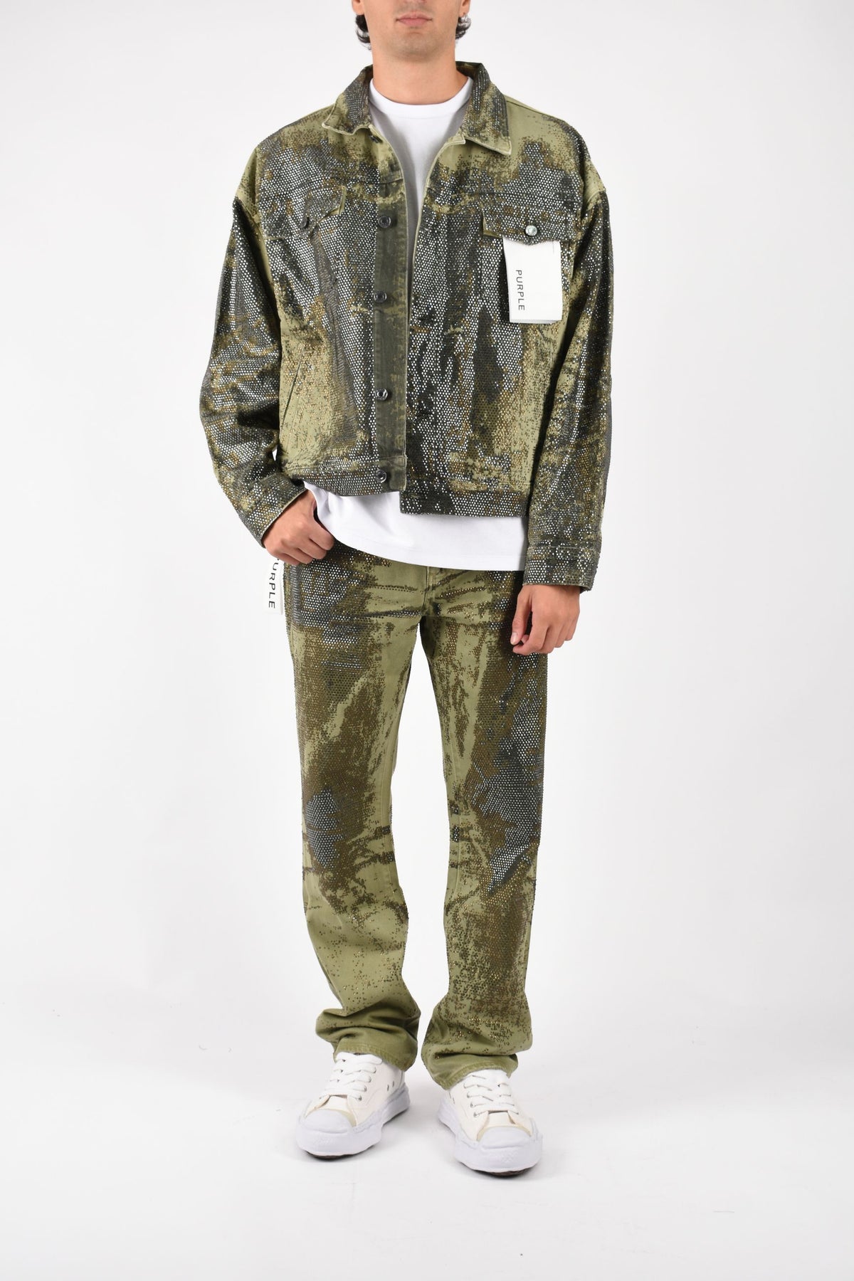 Jeans straight Trompe L'oeil