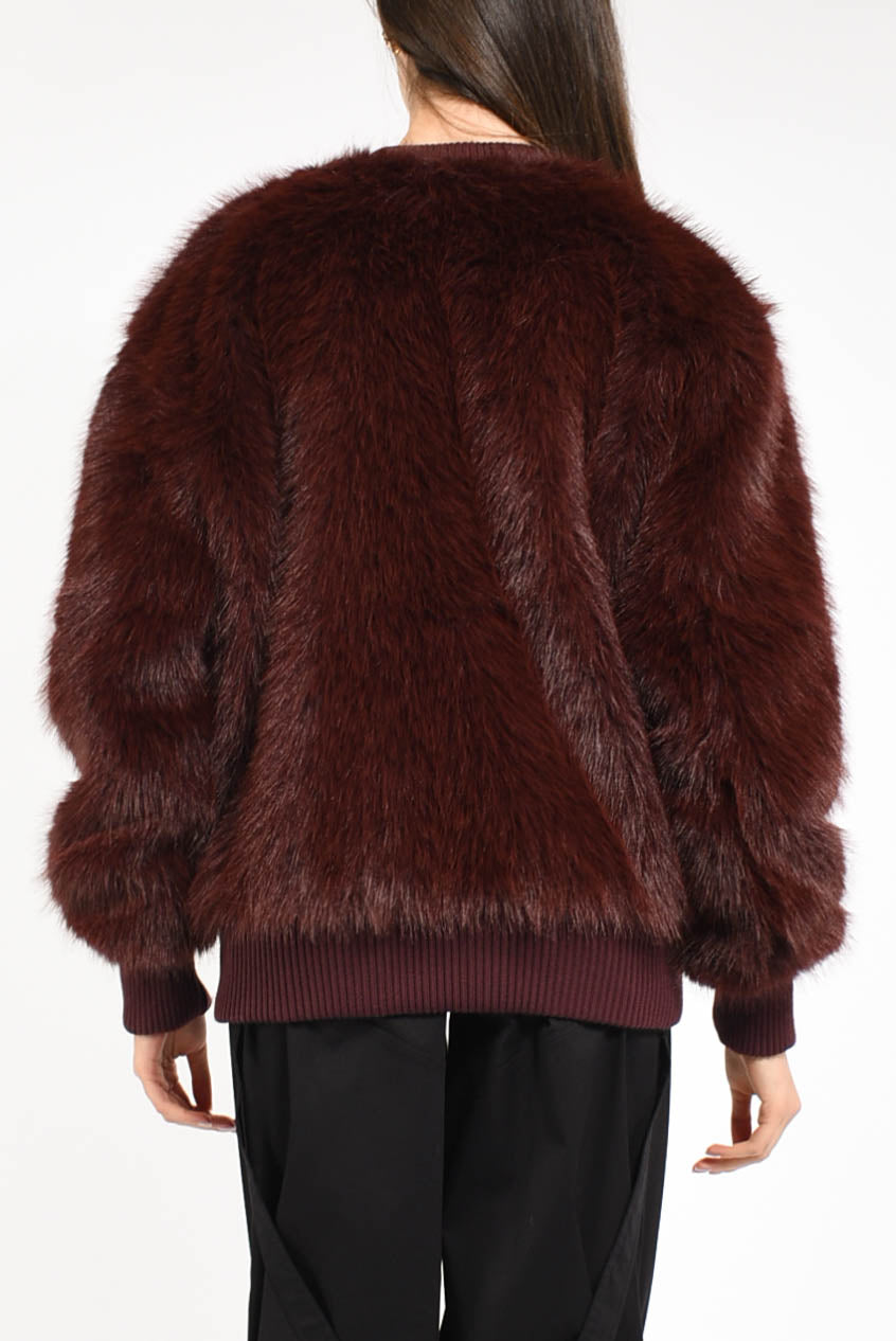 bomber in ecopelliccia