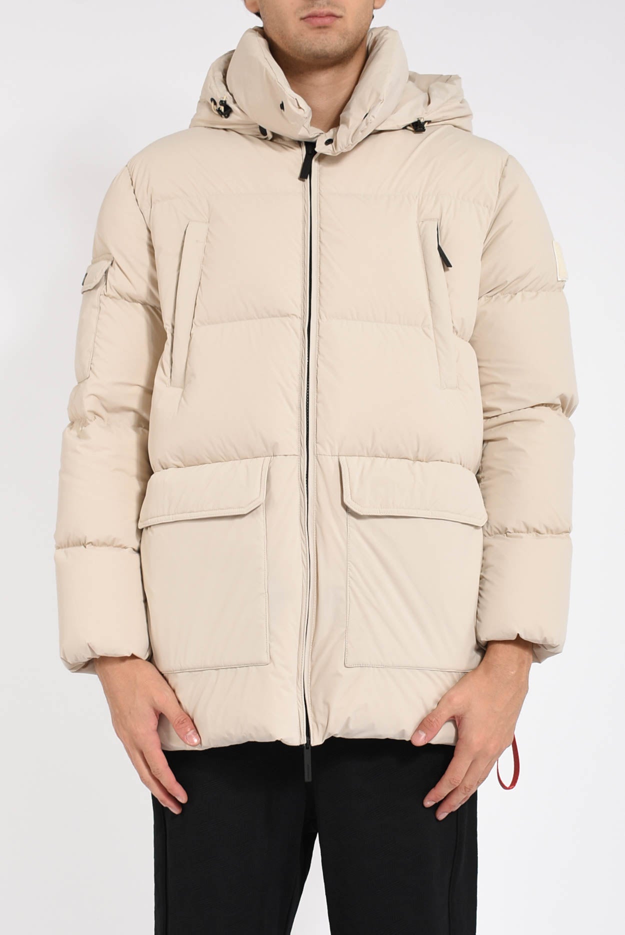 Piumino lungo vancouver in nylon strech opaco