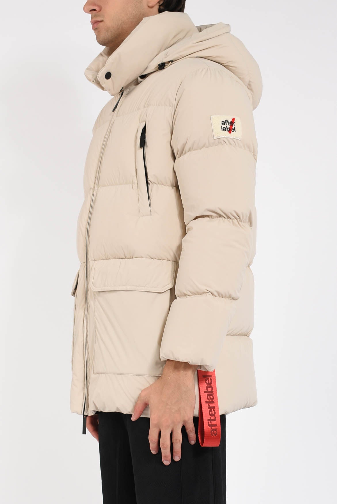 Piumino lungo vancouver in nylon strech opaco