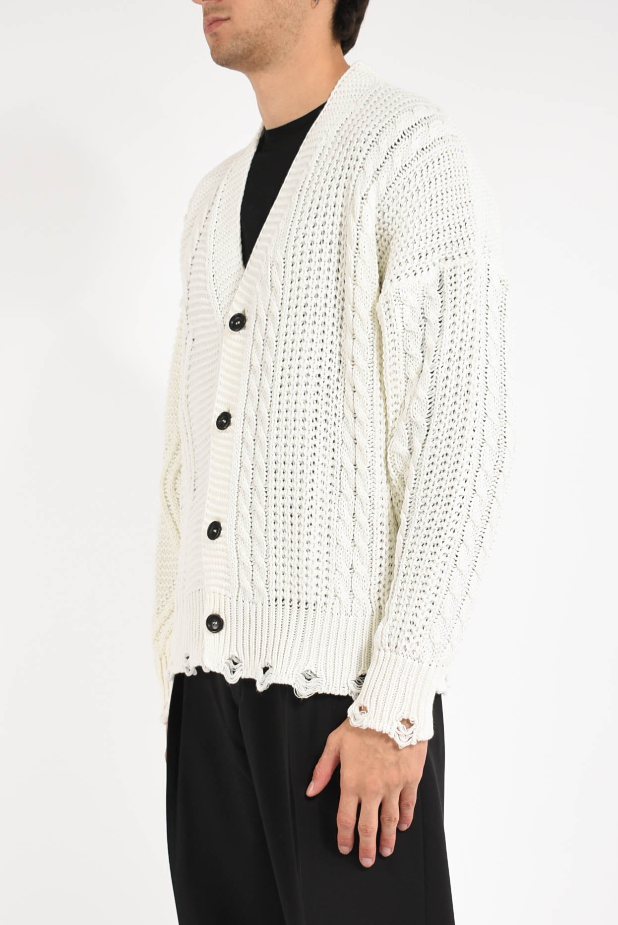 Cardigan in misto lana