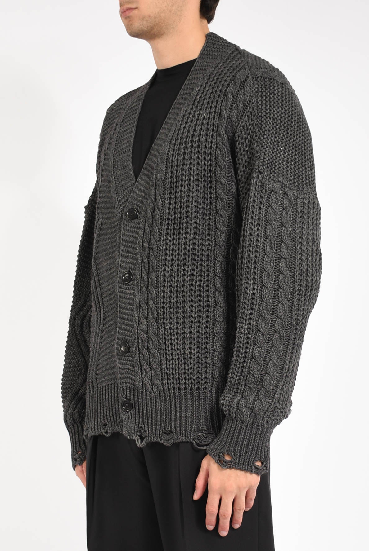 Cardigan in misto lana