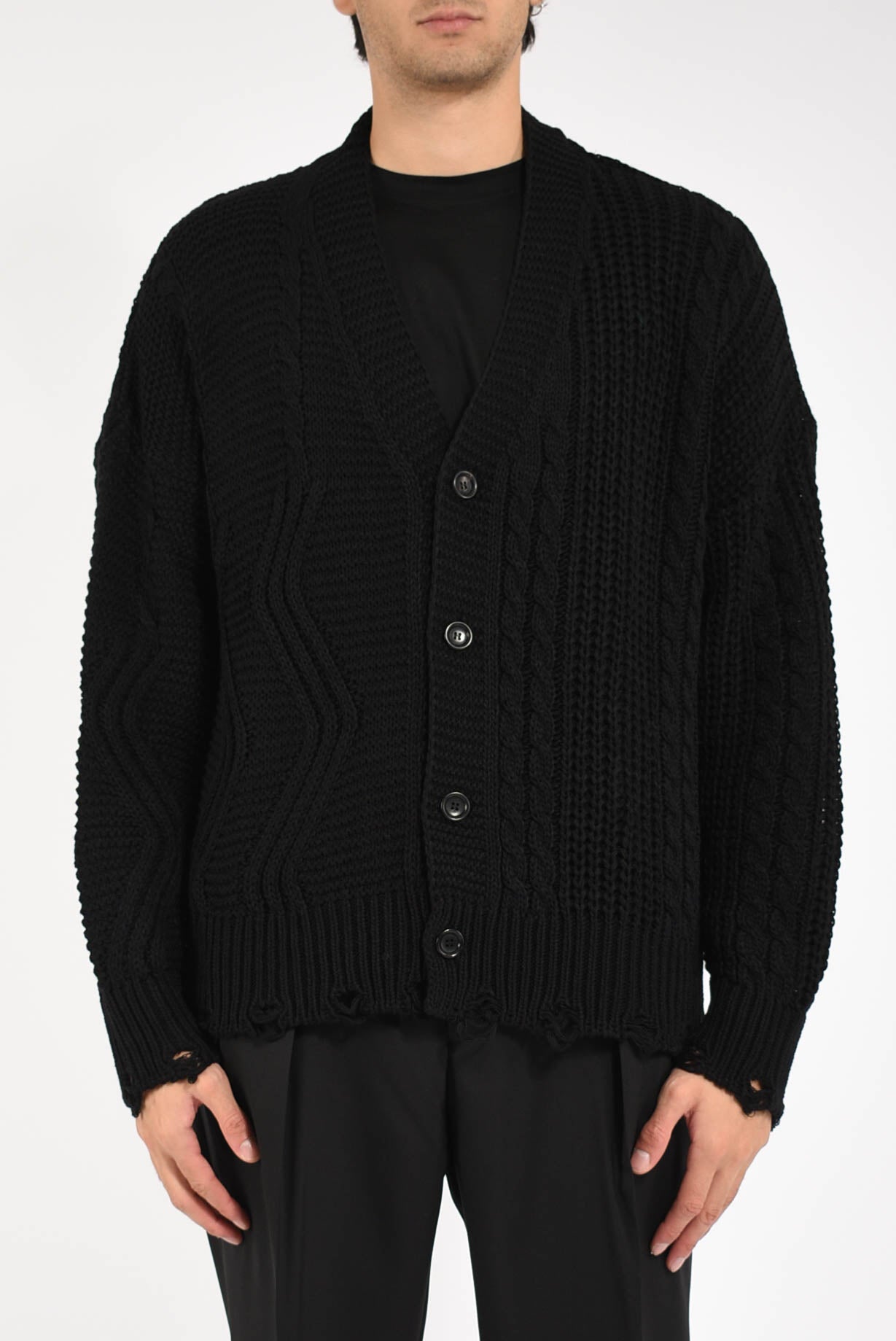 Cardigan in misto lana