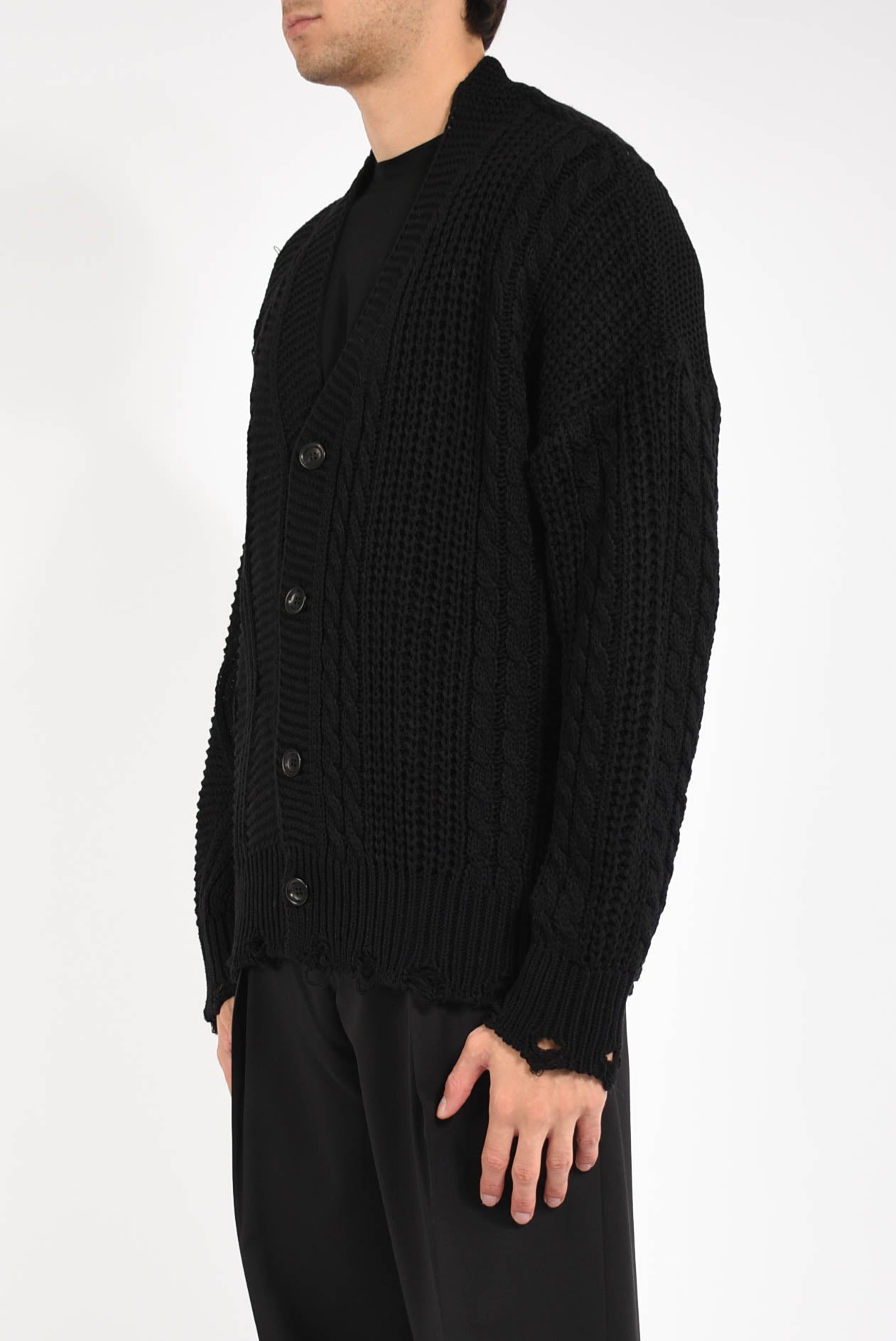 Cardigan in misto lana