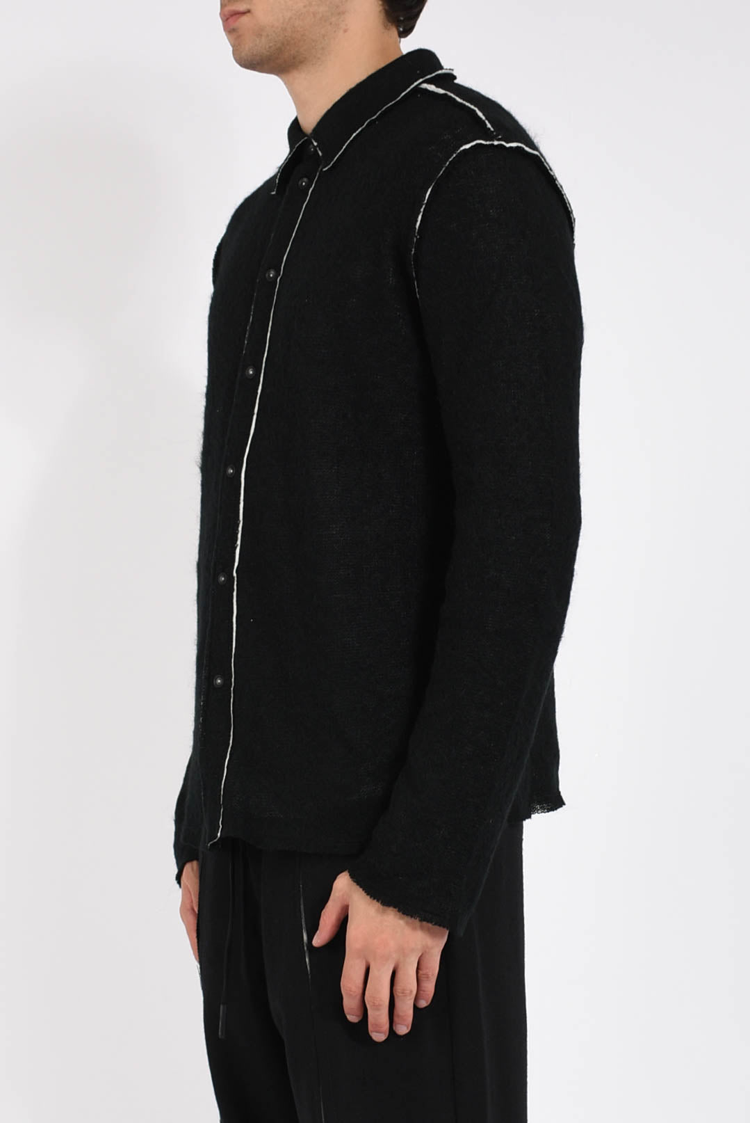 Camicia in lana mohair