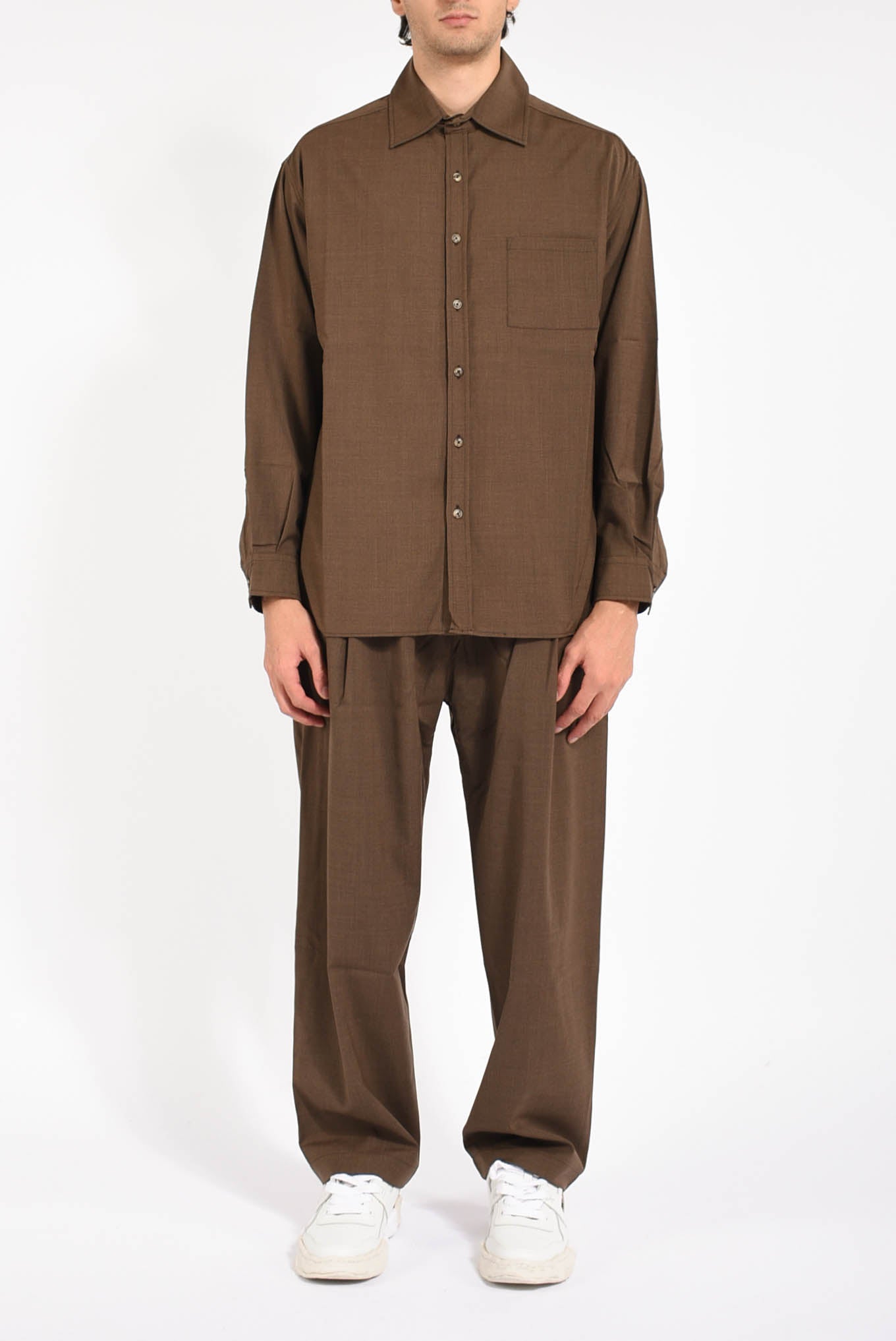 Pantaloni in misto lana