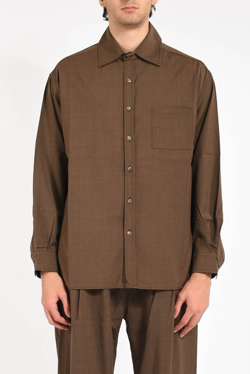 Camicia in misto lana