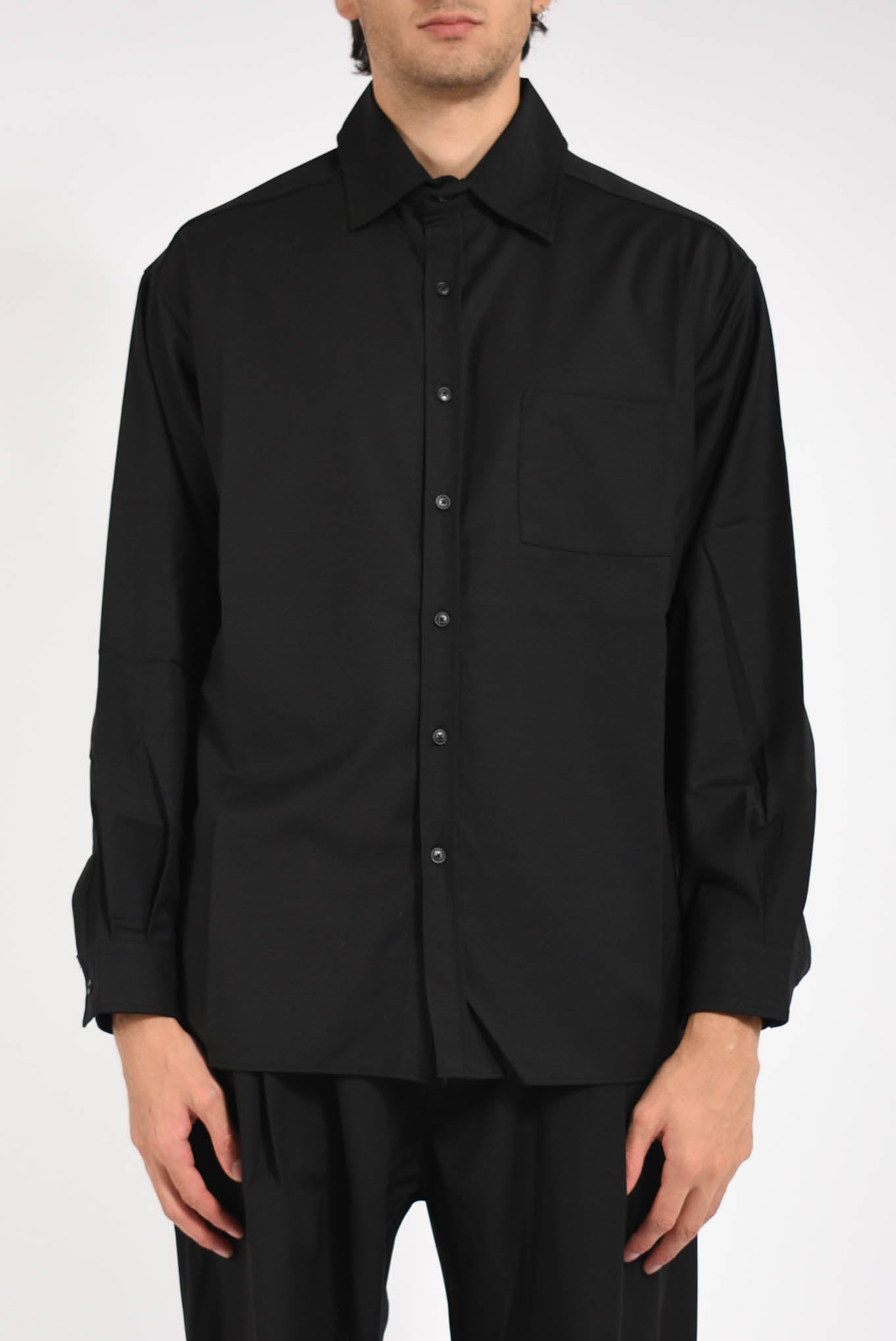 Camicia in misto lana