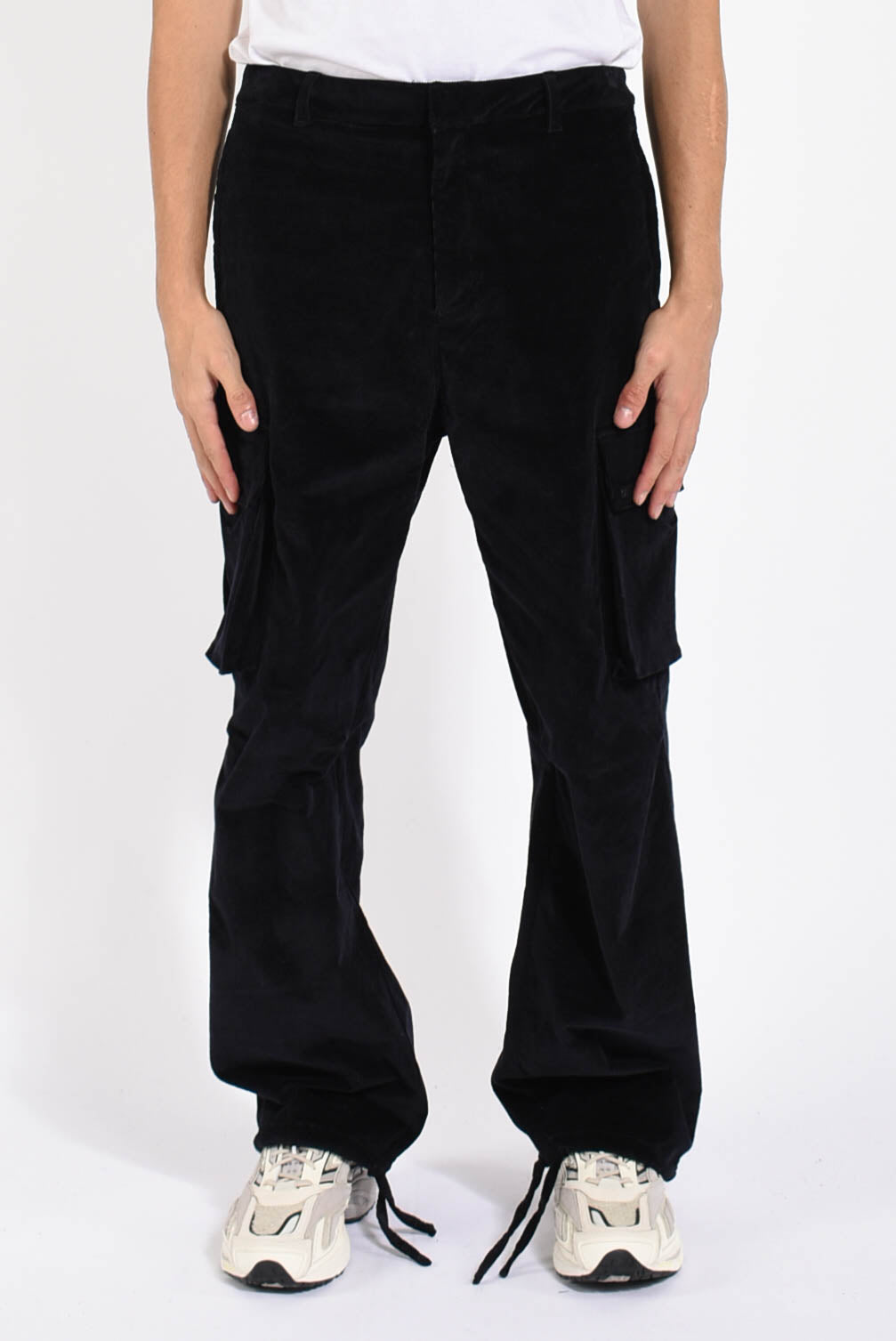 Pantaloni corduroy cargo