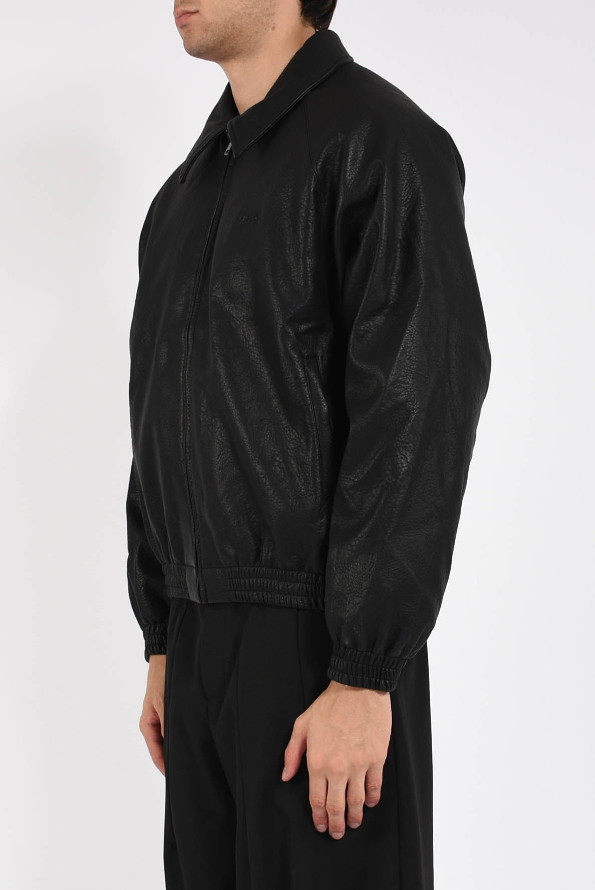 Giubbino basic leather