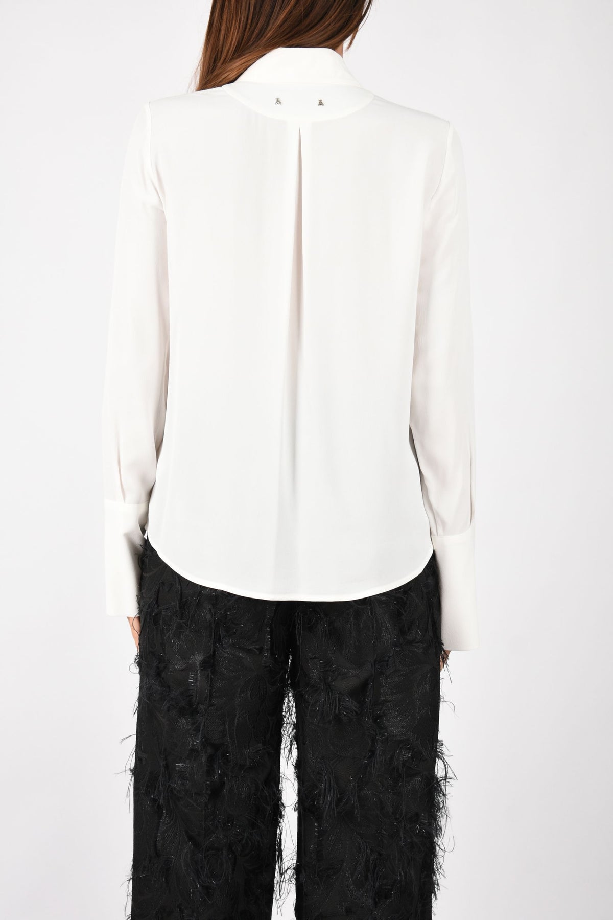 Camicia fluida in crêpe di viscosa 8C0075A8I1