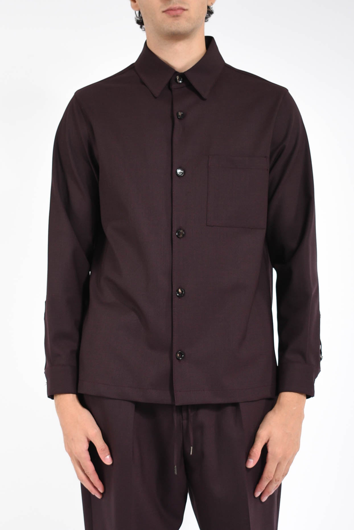 Camicia blake in misto lana