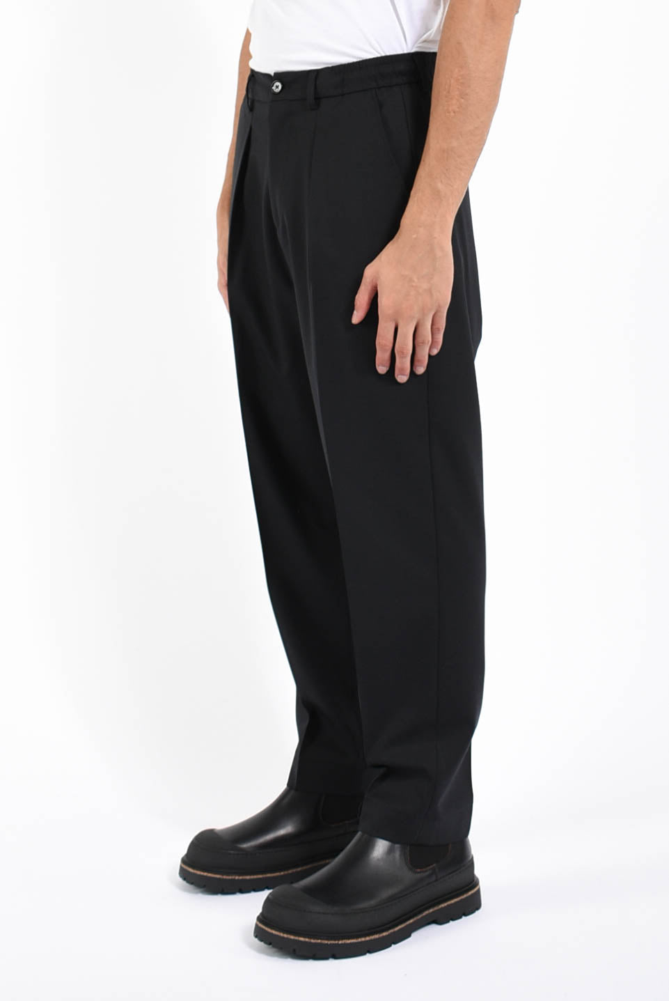 Pantaloni dominique in misto lana