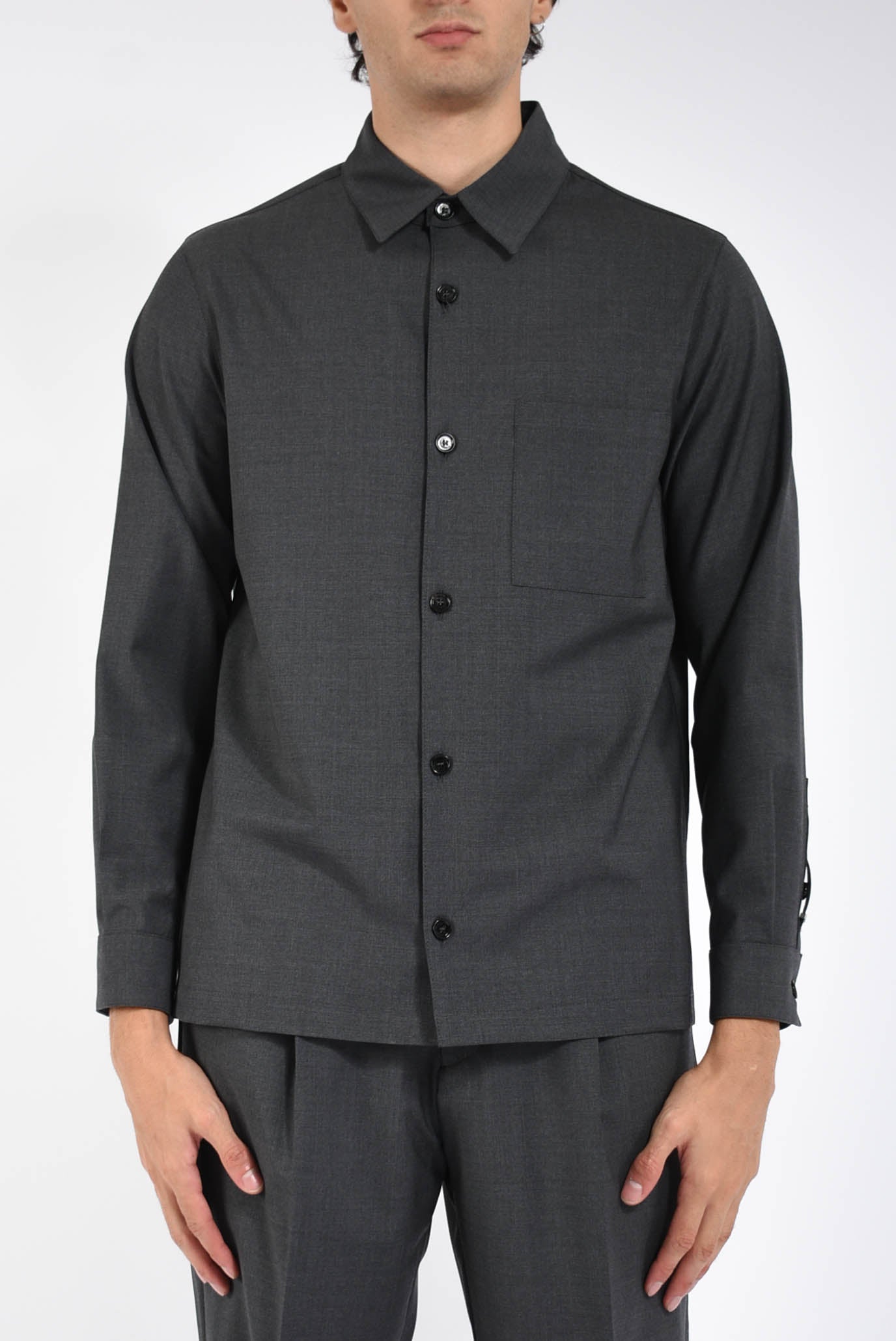 Camicia blake in misto lana