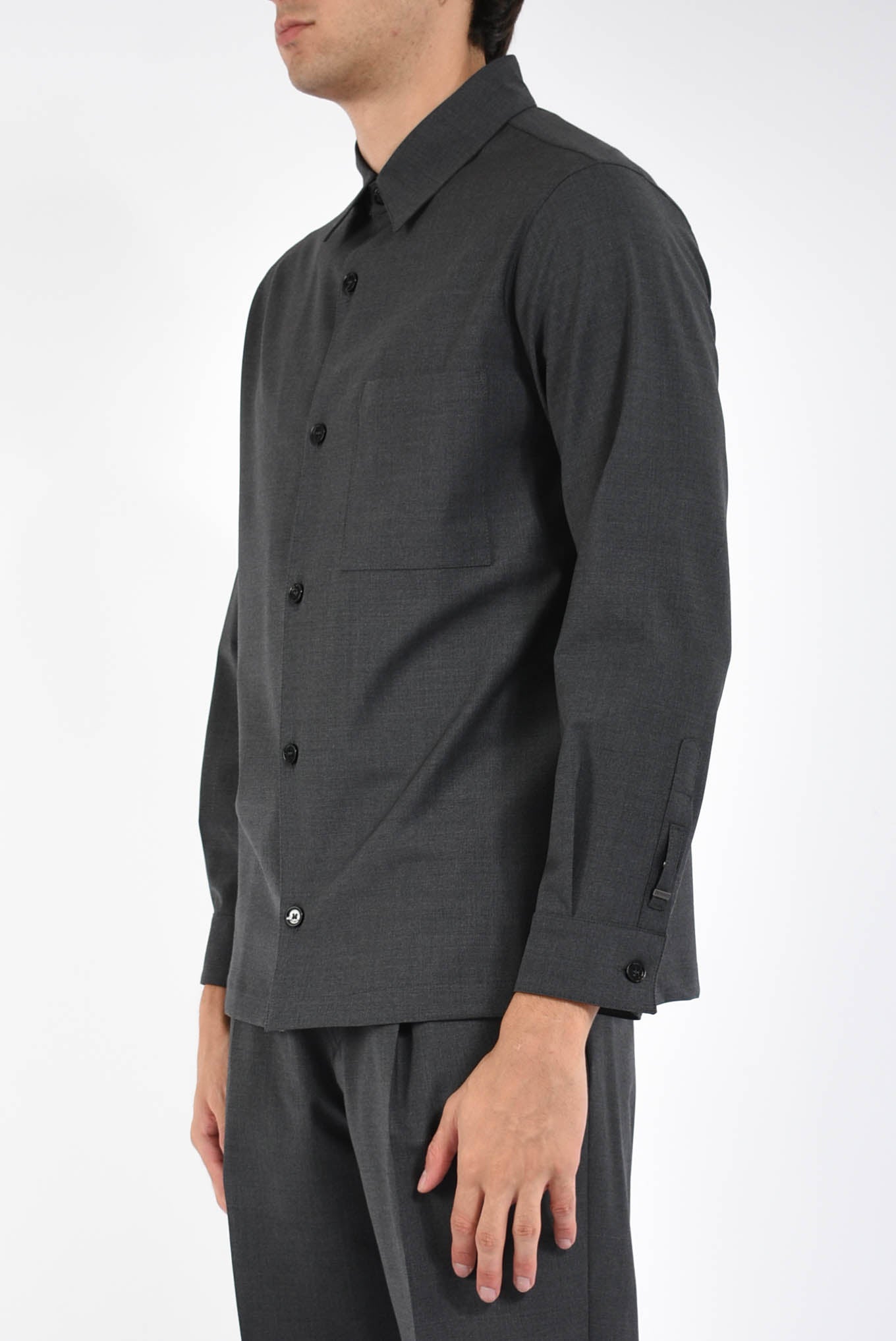 Camicia blake in misto lana