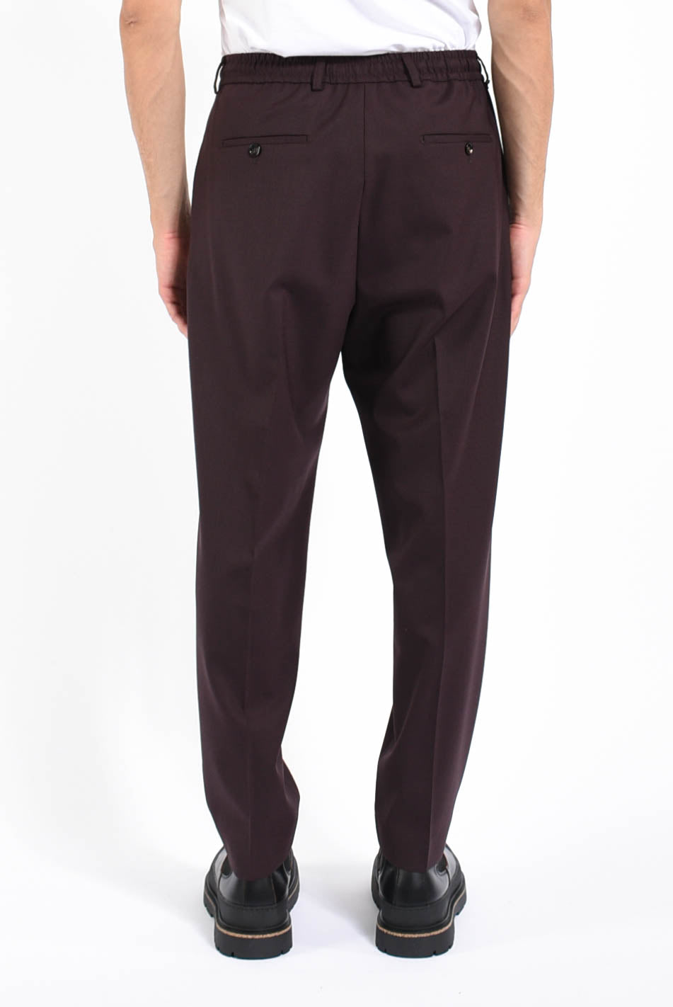 Pantaloni dominique in misto lana