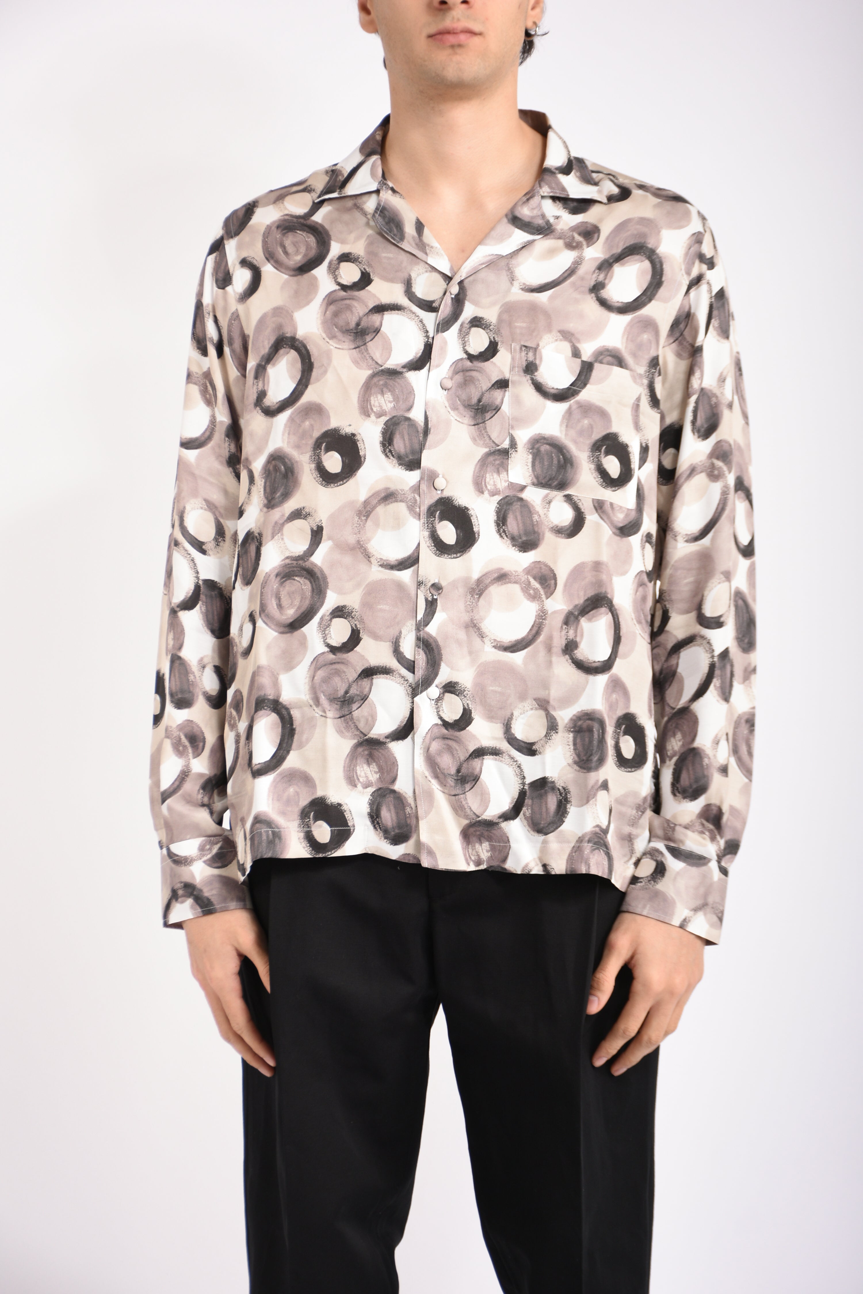 Camicia fantasia in viscosa
