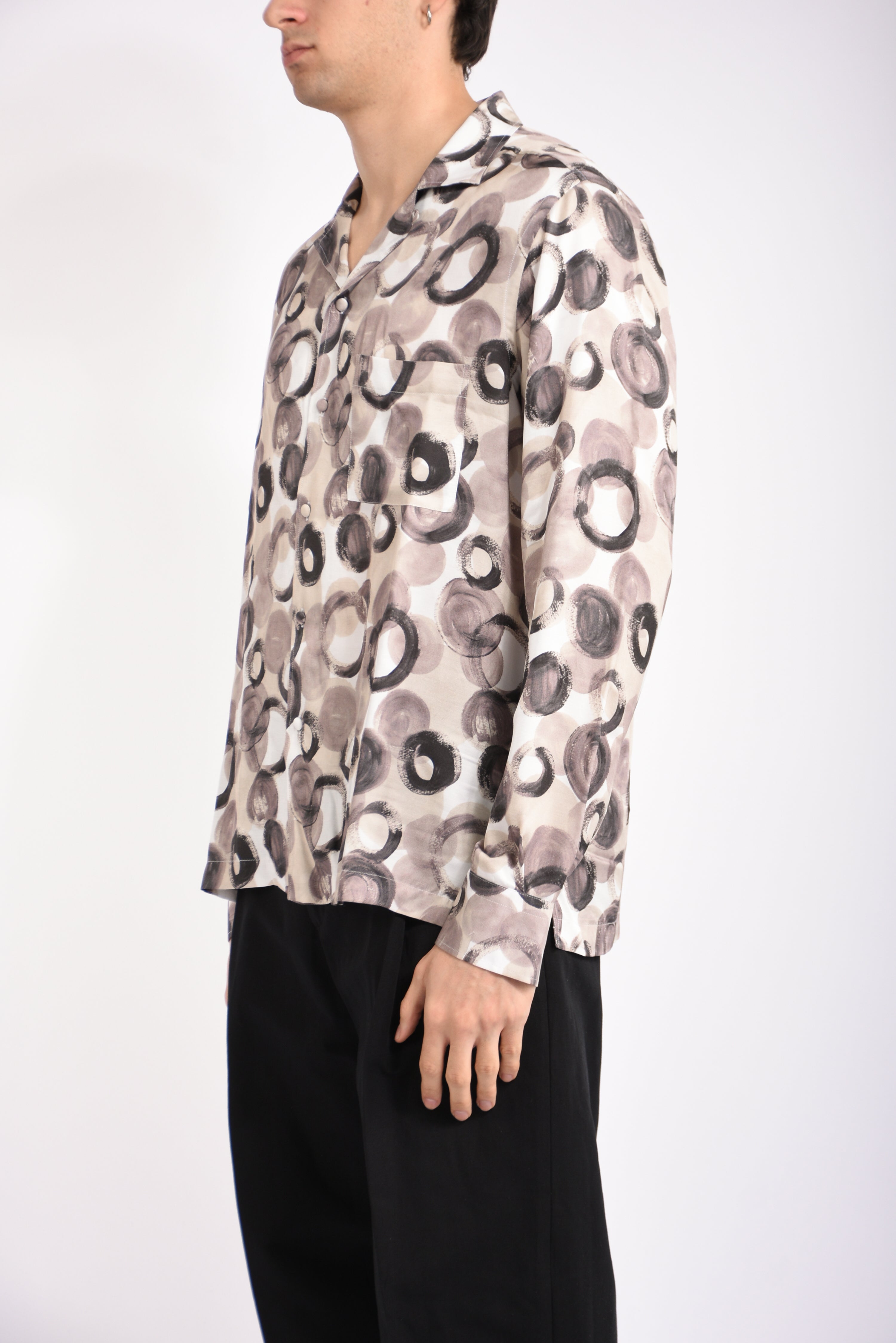 Camicia fantasia in viscosa