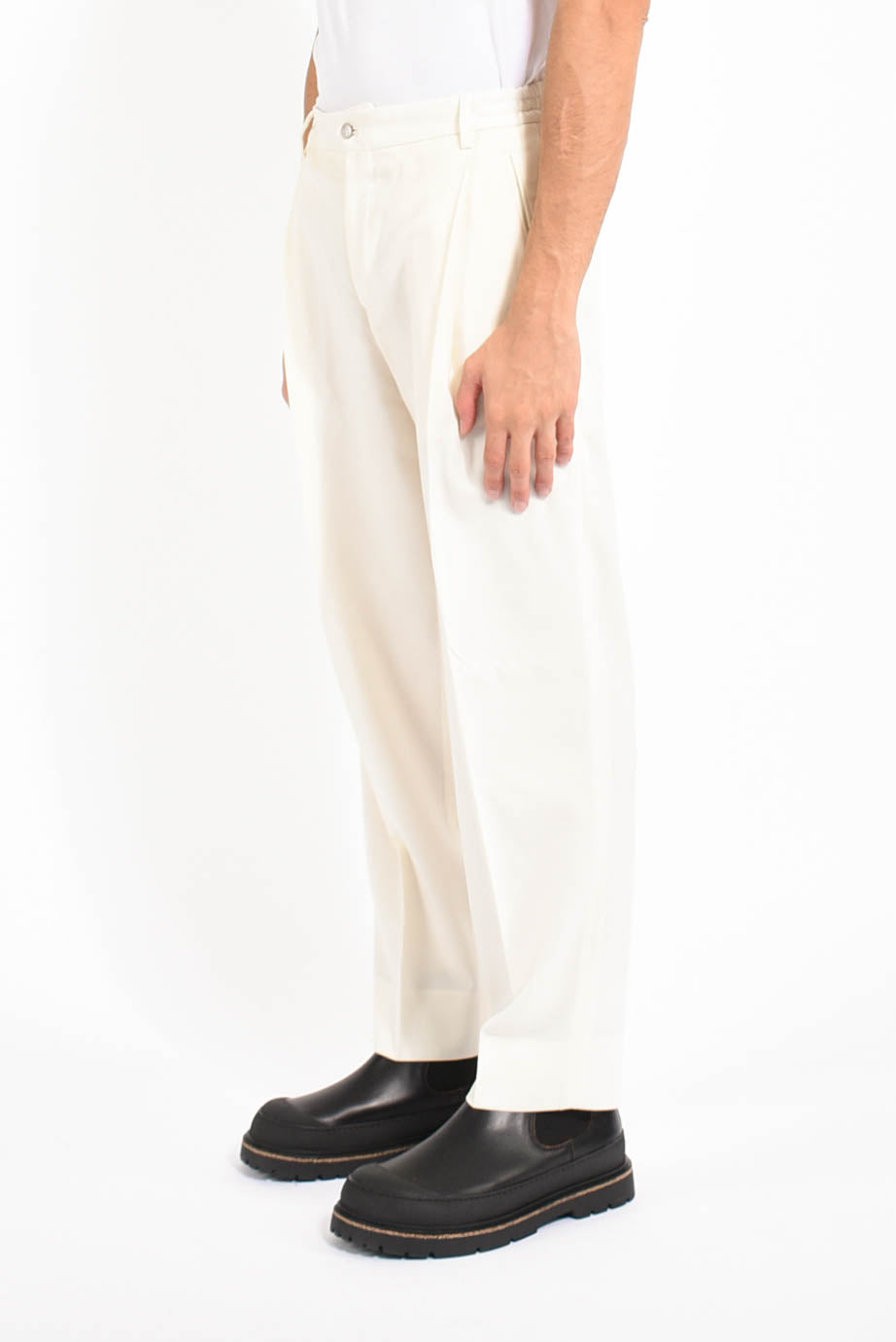 Pantaloni manhattans in lana