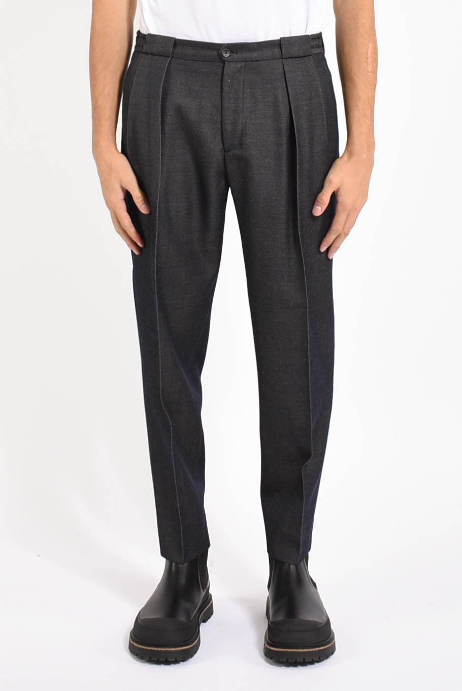 Pantaloni portobellos in misto lana