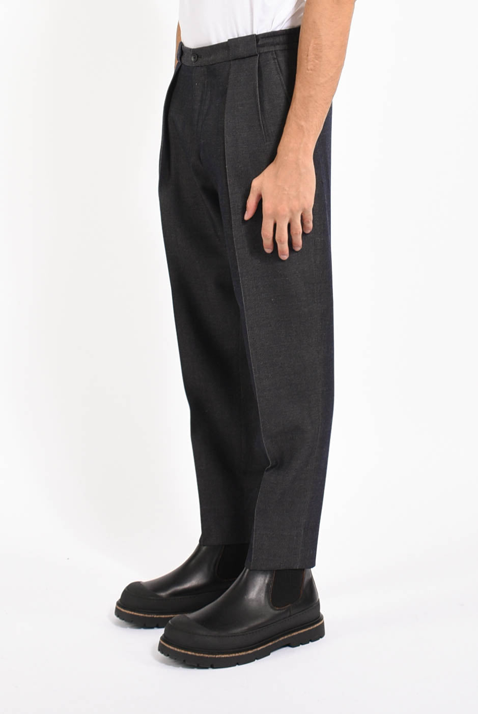 Pantaloni portobellos in misto lana