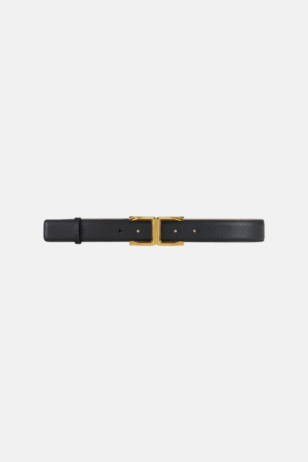 Cintura in pelle con logo