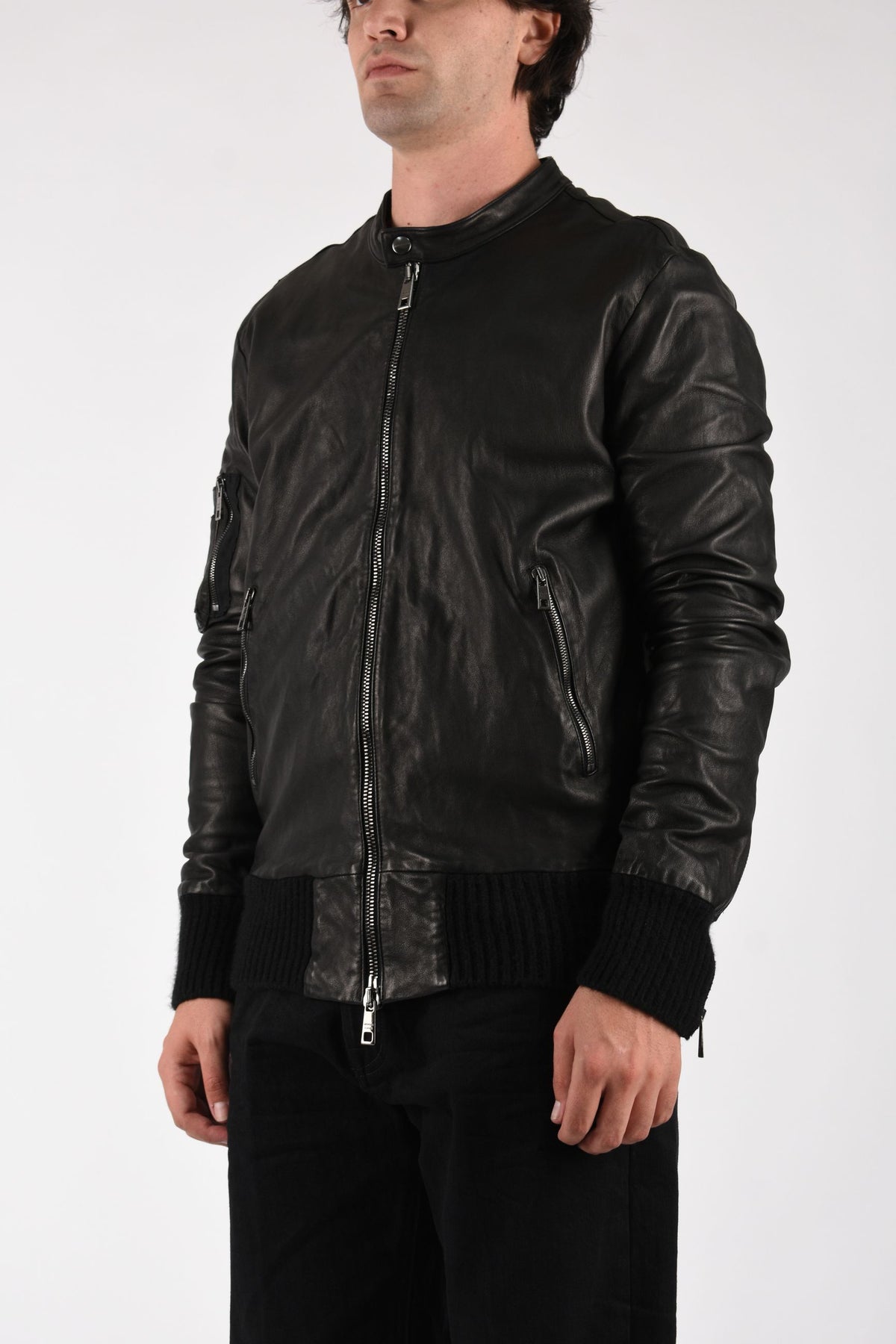 Biker in agnello vegetale GU27F9899BISV