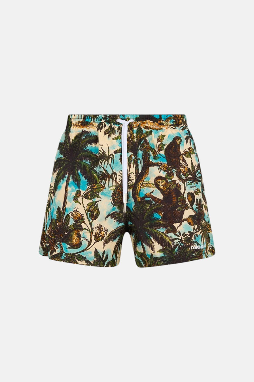 costume boxer con stampa tropicale