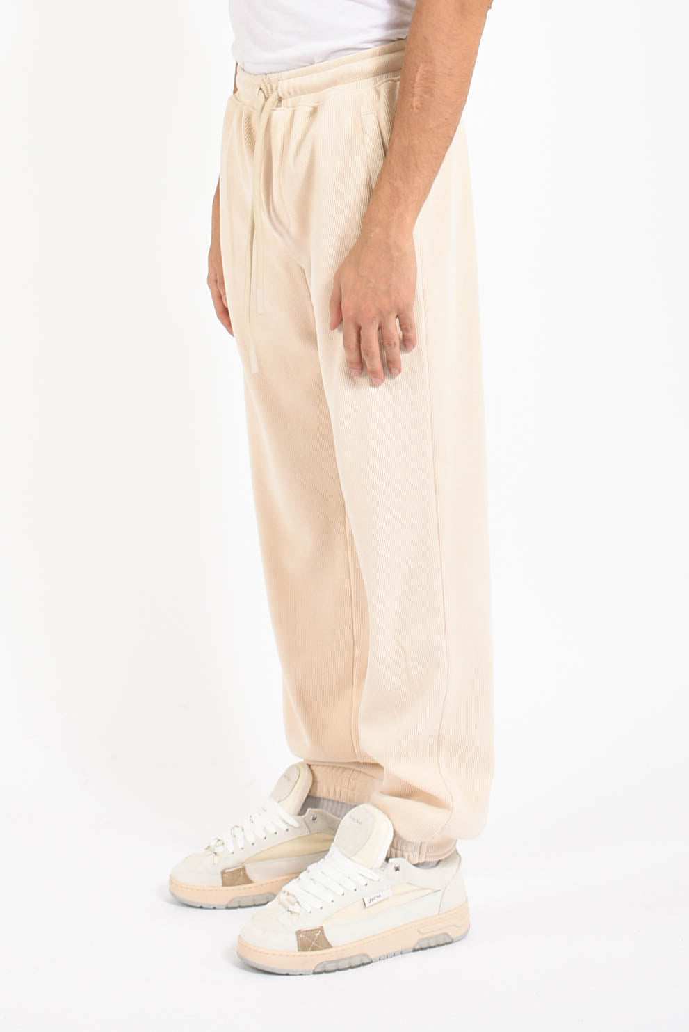 Pantaloni jogging in velluto