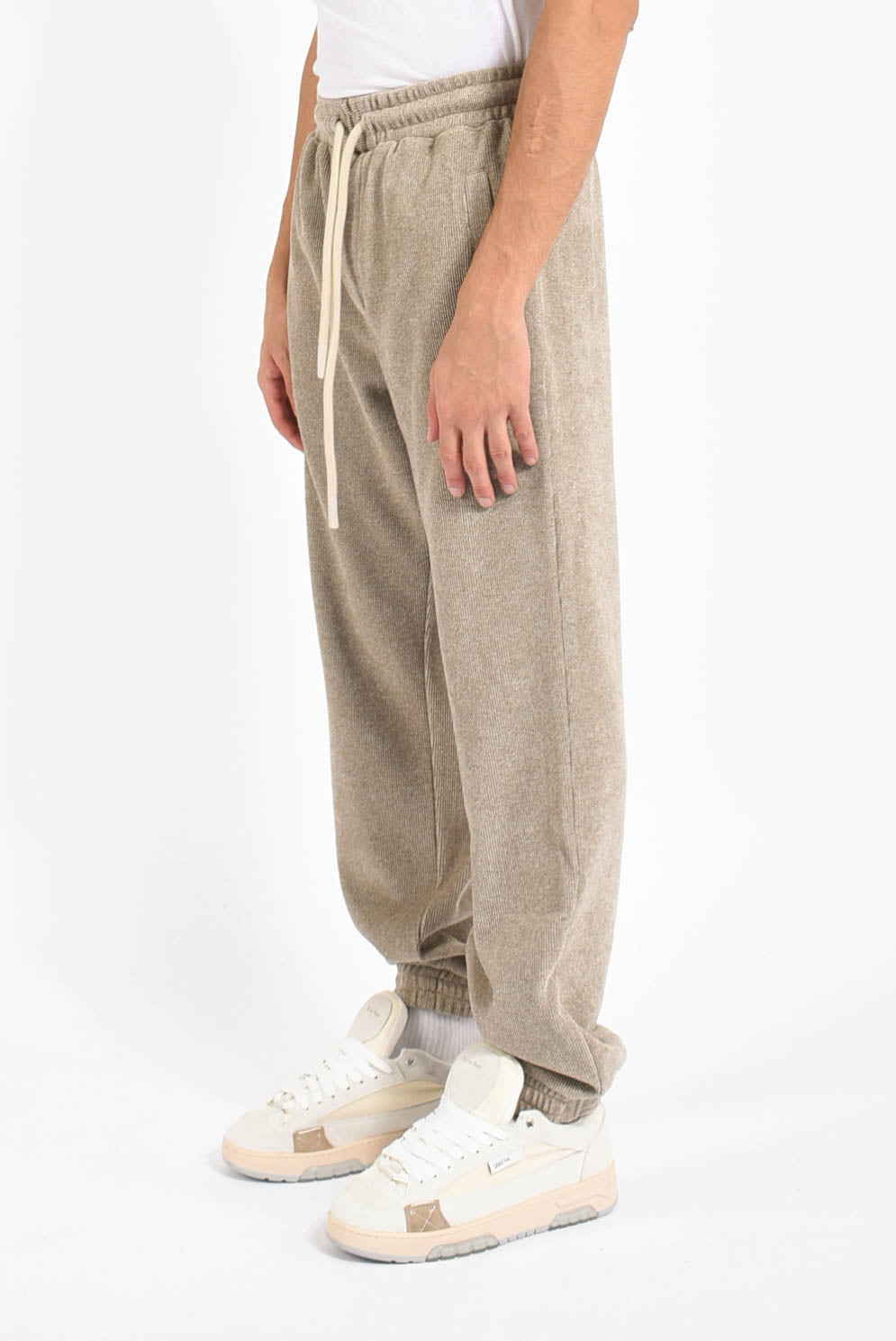 Pantaloni jogging in velluto