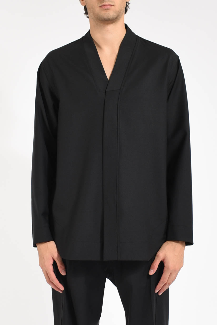 Overshirt in misto lana