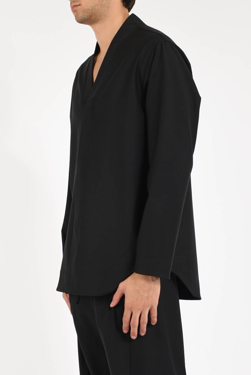 Overshirt in misto lana