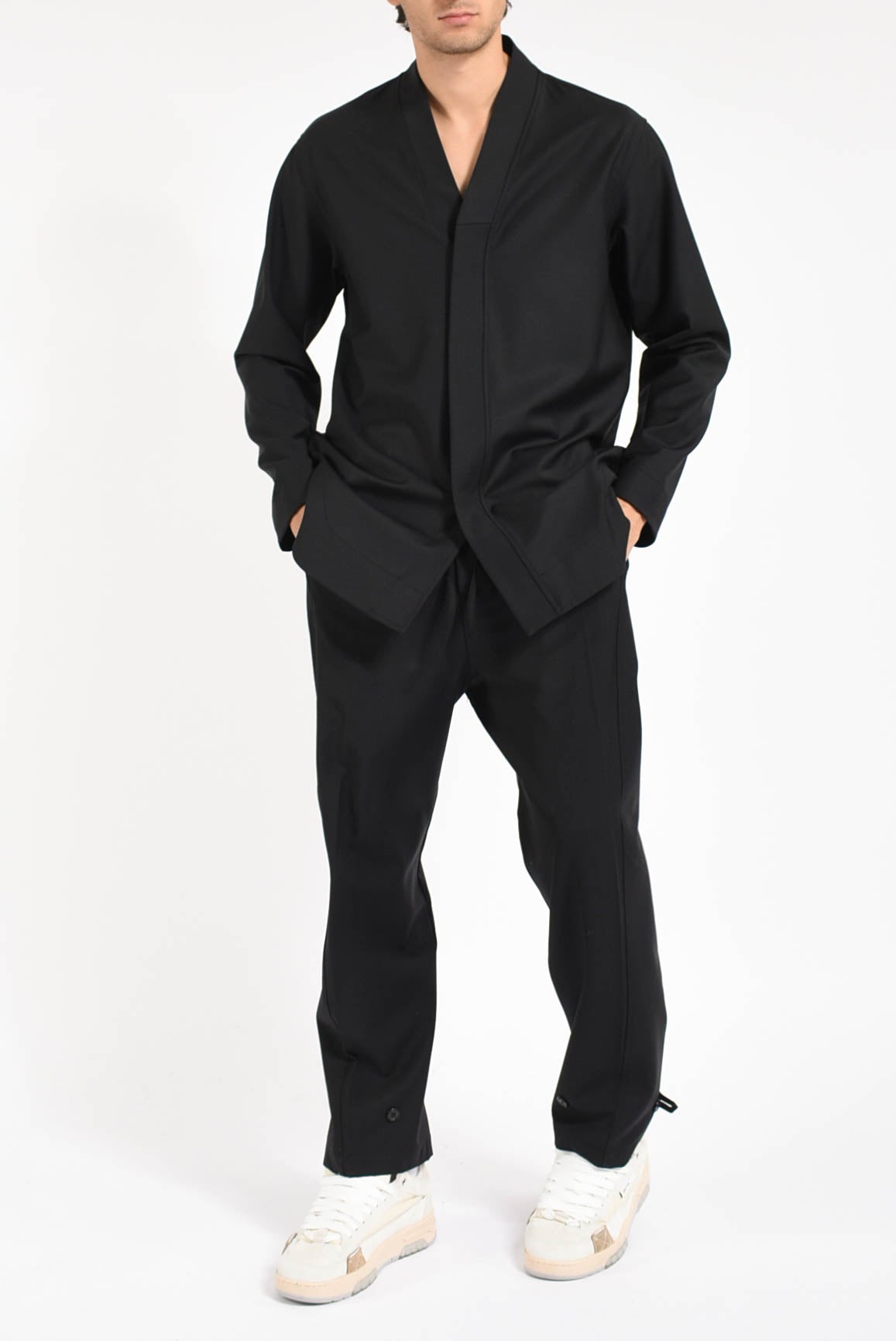 Overshirt in misto lana