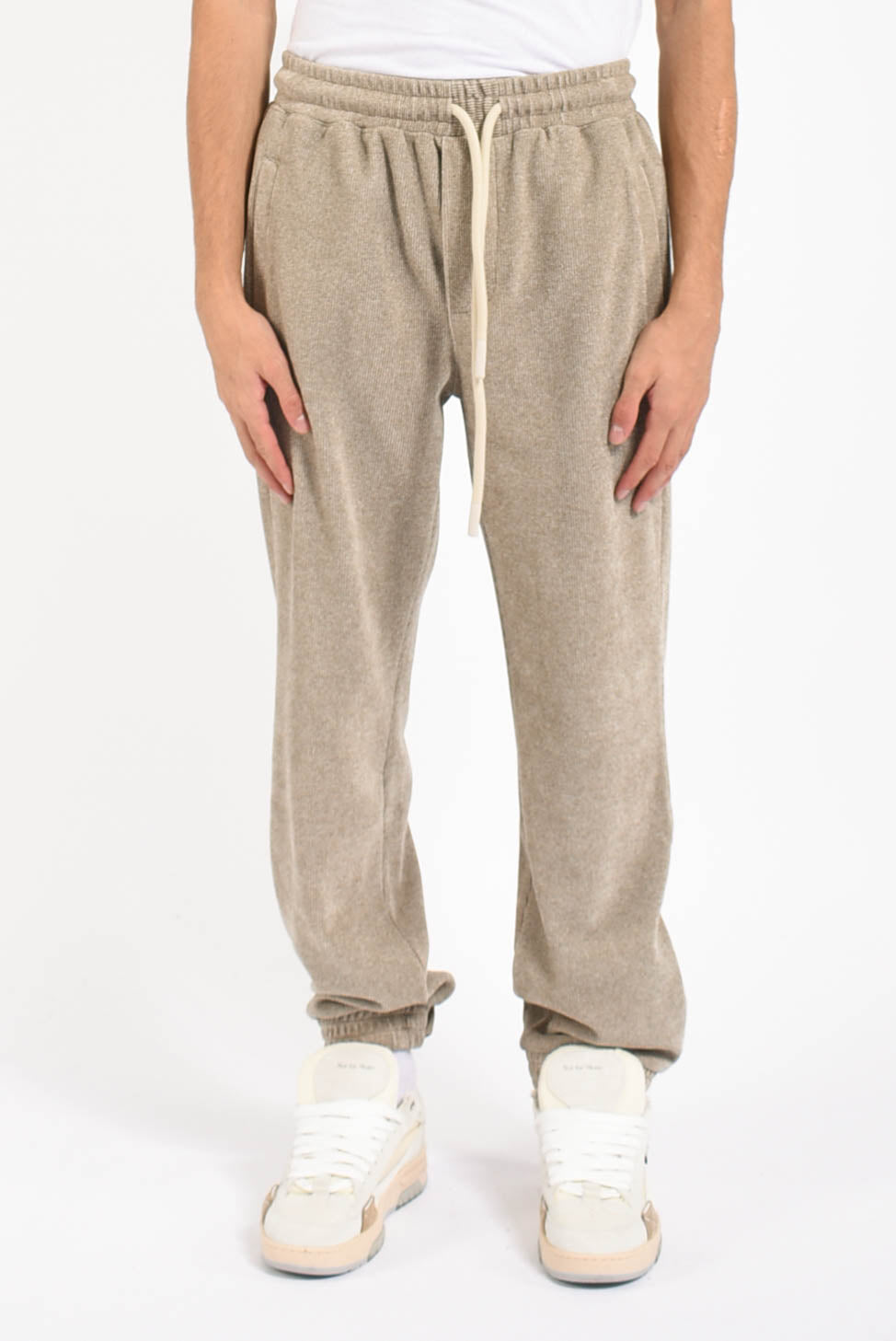 Pantaloni jogging in velluto