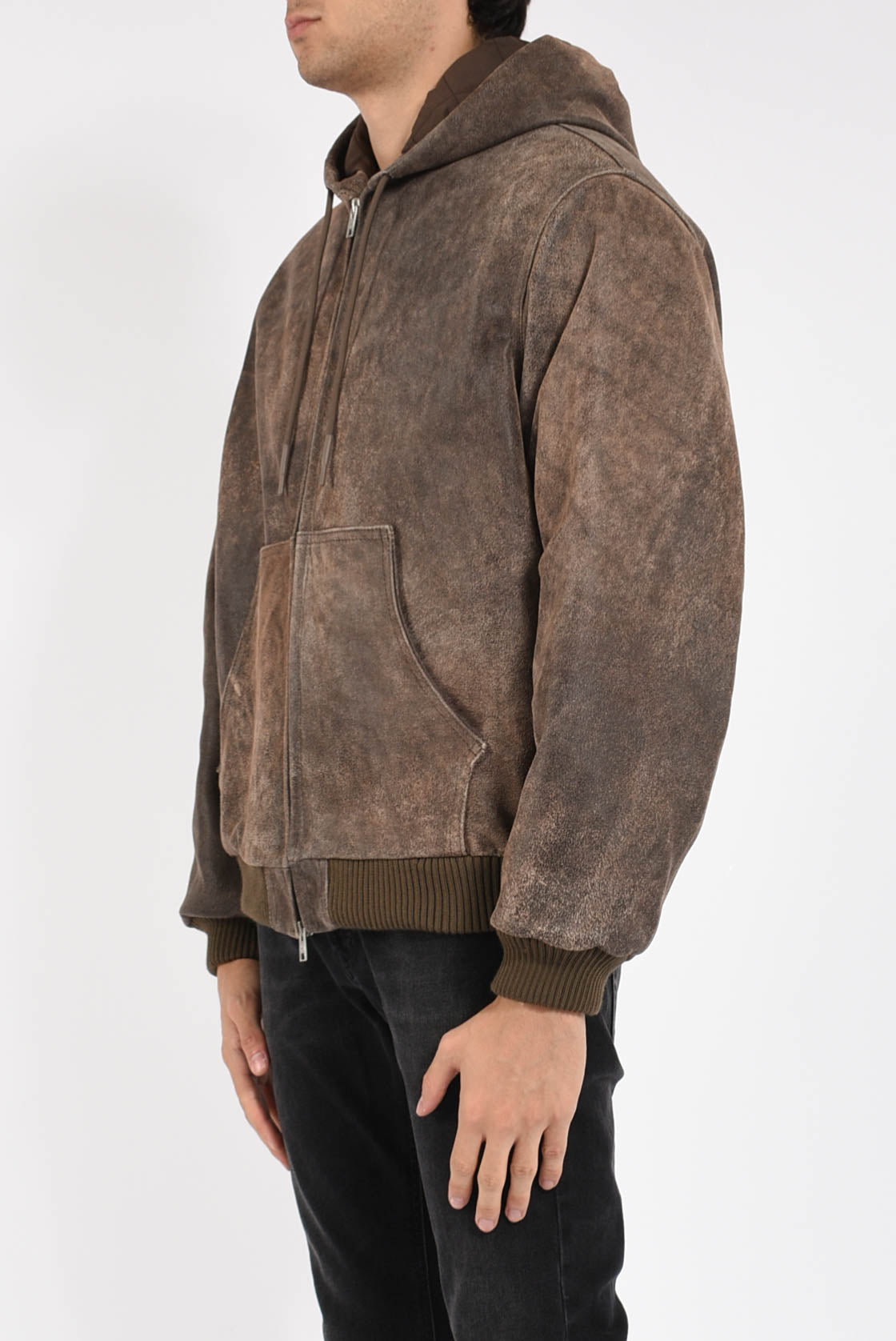 Giubbino in pelle naturale